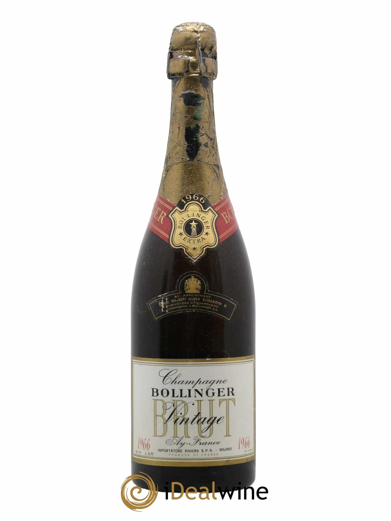 Vintage Bollinger 1966 - Lot de 1 bouteille - 1