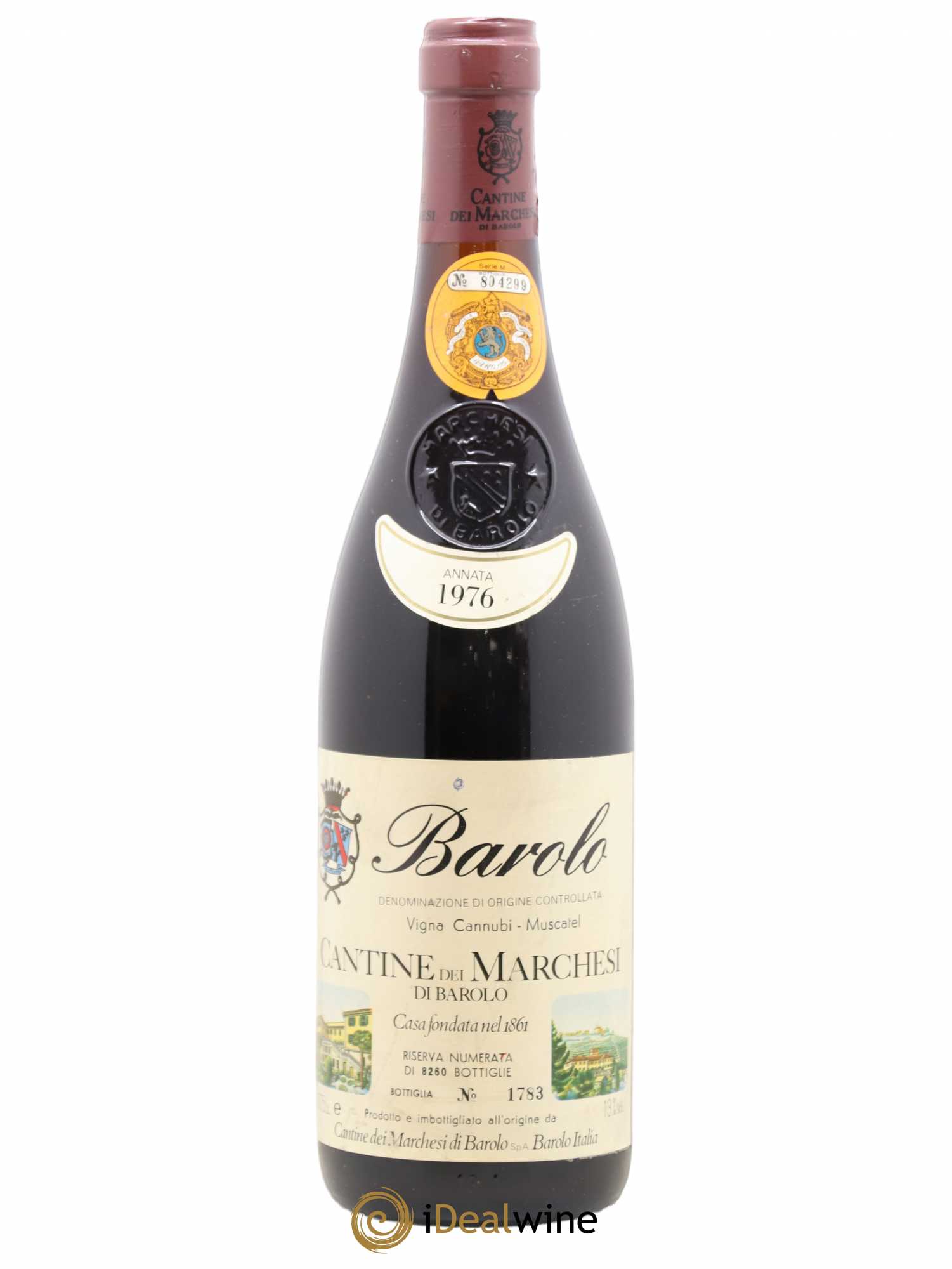 Barolo Riserva Cannubi Muscatel Marchesi du Barolo 1976 - Posten von 1 Flasche - 0