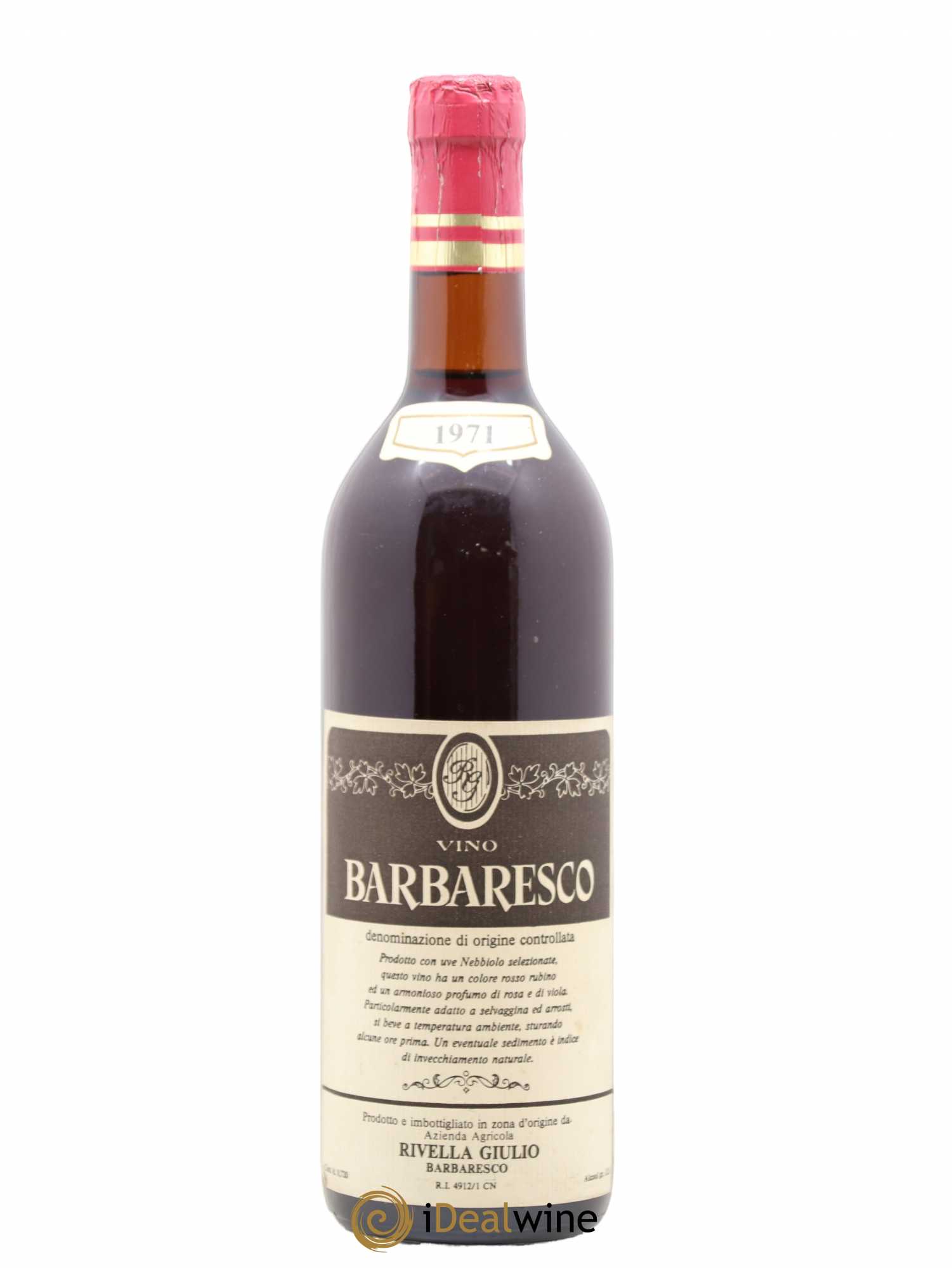 Barbaresco DOCG Rivella Giulio 1971 - Lot de 1 bouteille - 0