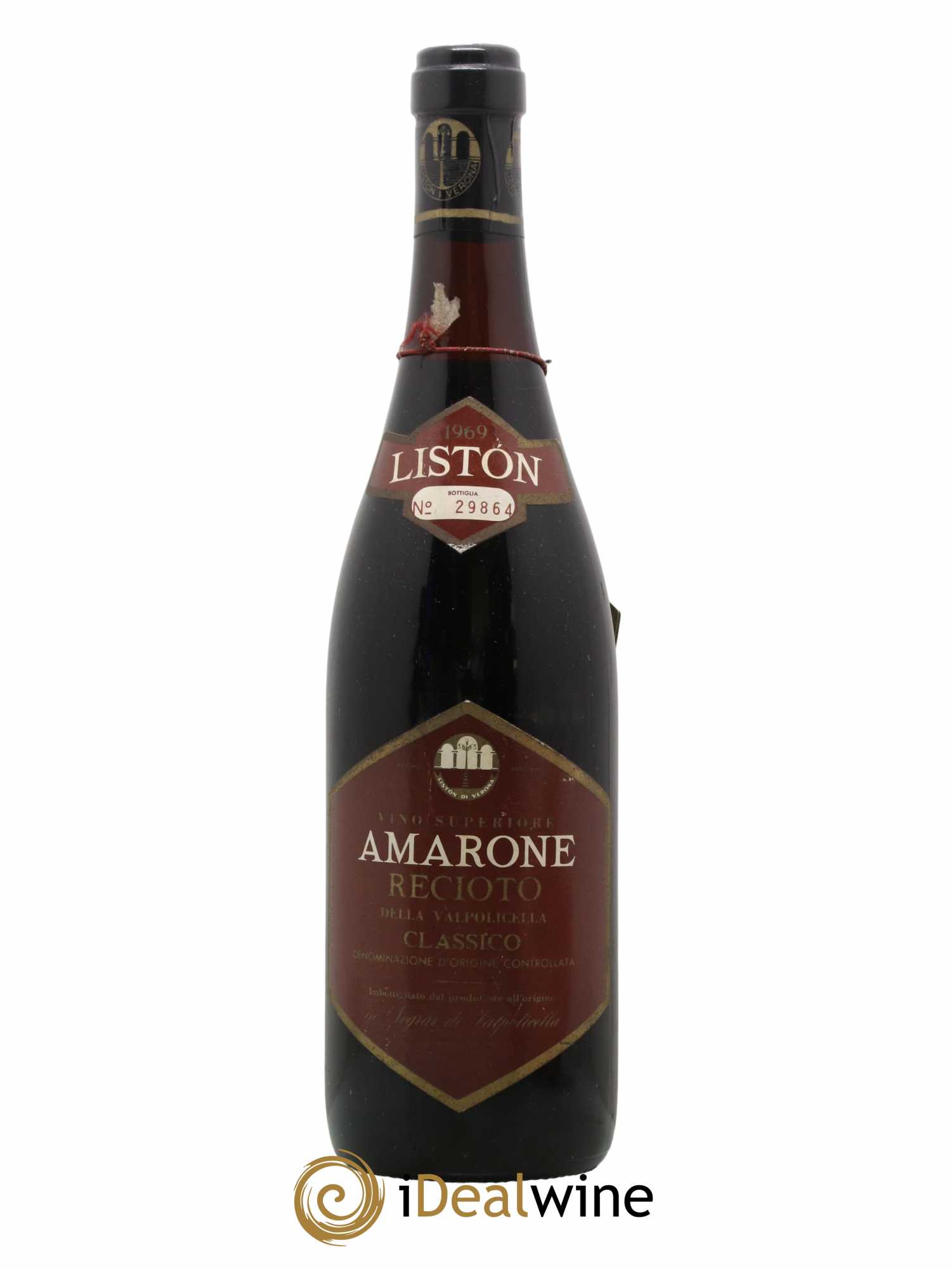 Amarone della Valpolicella DOC Classico Liston 1969 - Lot de 1 bouteille - 0
