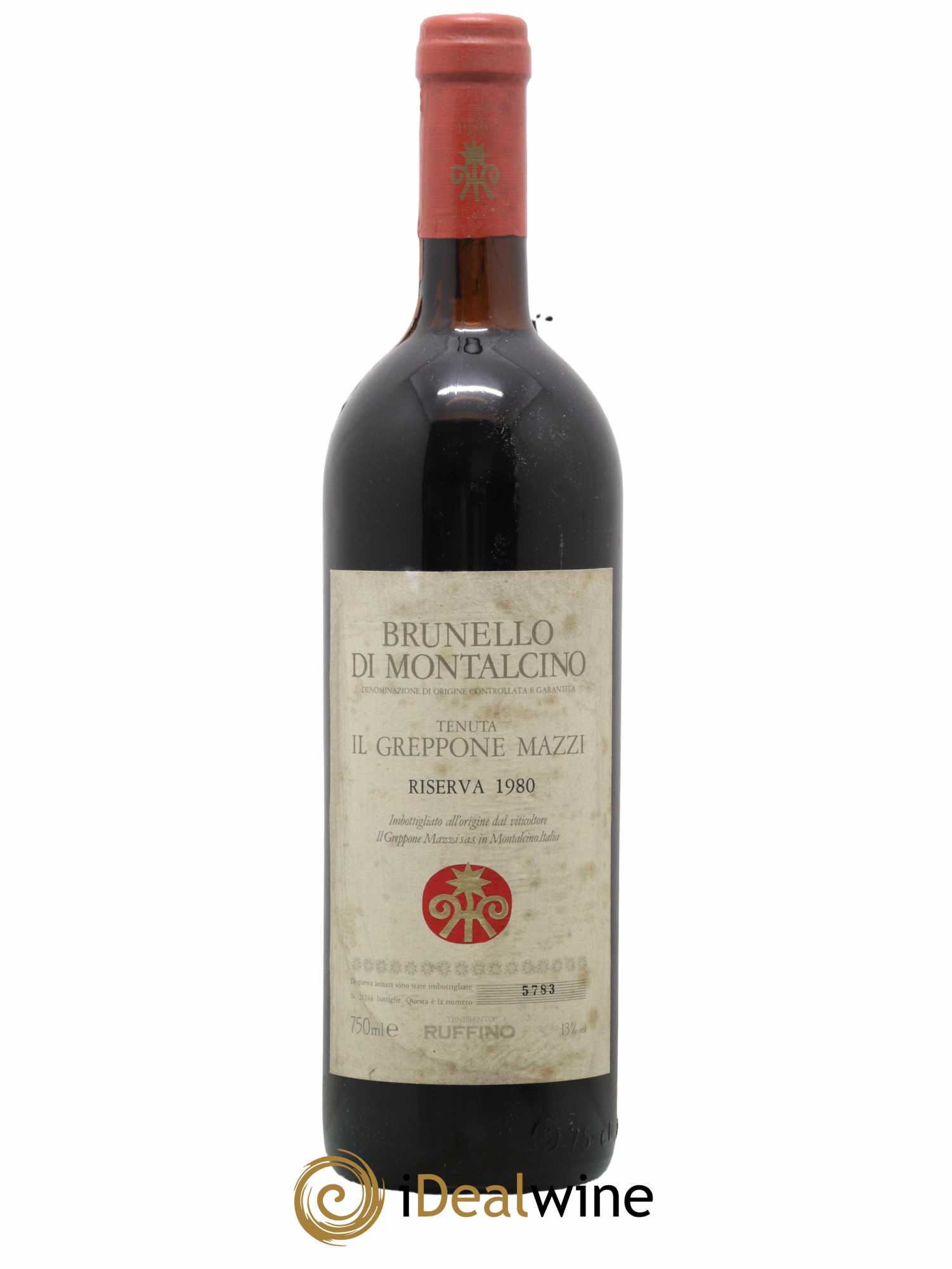 Brunello di Montalcino Riserva Greppone Mazzi Ruffino 1980 - Posten von 1 Flasche - 0