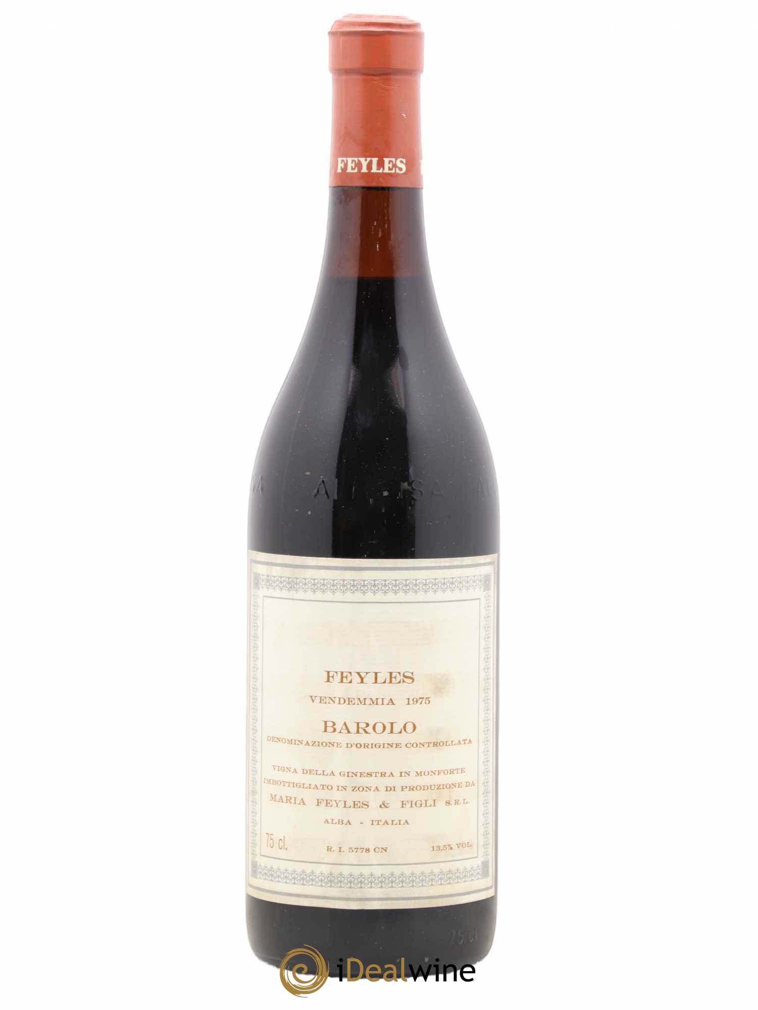Barolo Ginestra Feyles 1975 - Posten von 1 Flasche - 0