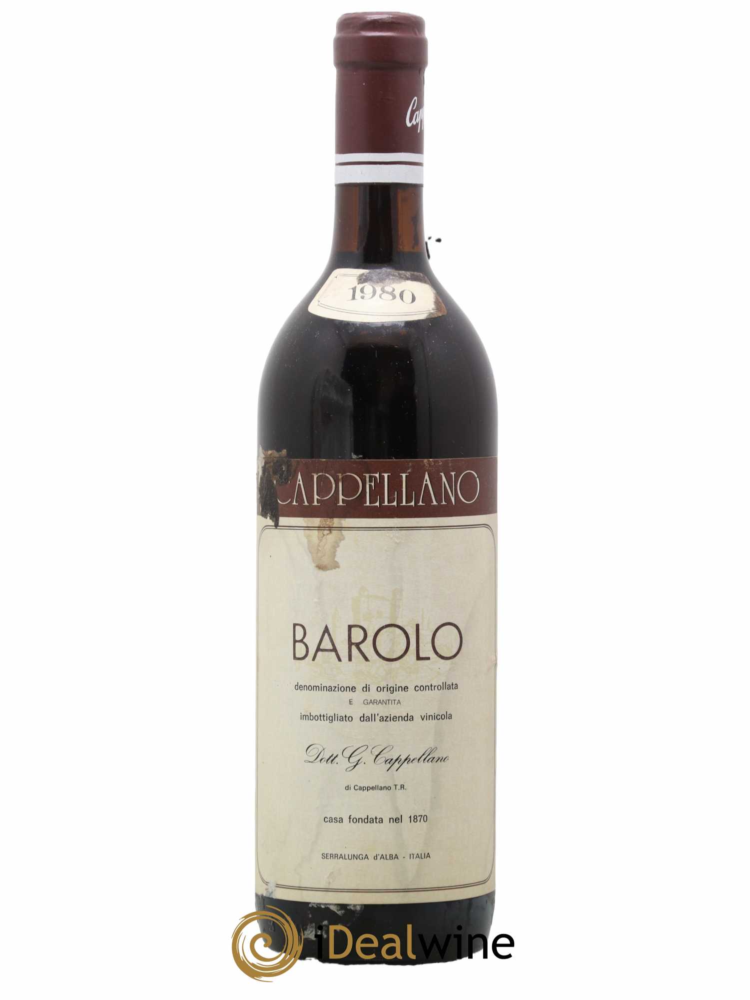 Barolo DOCG Cappellano 1980 - Lot de 1 bouteille - 0