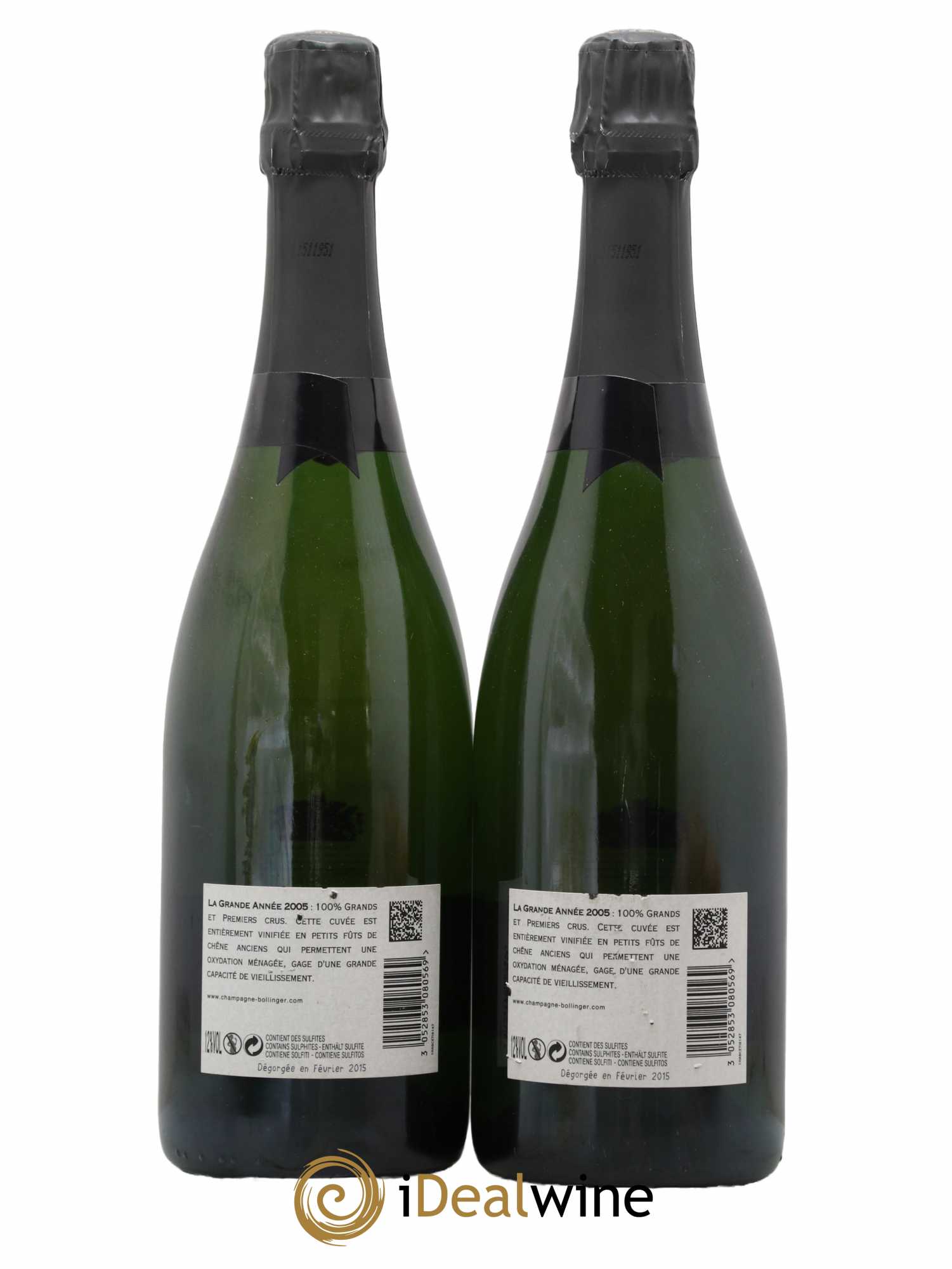 La Grande Année Brut Bollinger 2005 - Lot de 2 bouteilles - 1