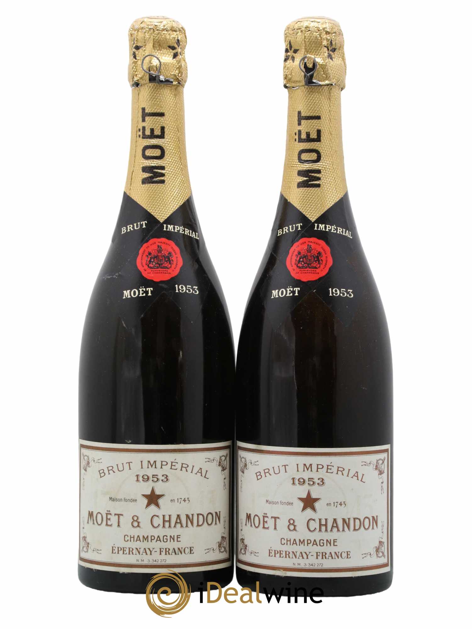 Impérial Brut Moët et Chandon 1953 - Lot de 2 bouteilles - 0