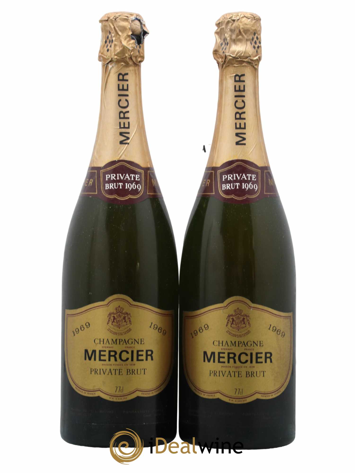 Champagne Private Brut Domaine Mercier 1969 - Lot de 2 bouteilles - 0