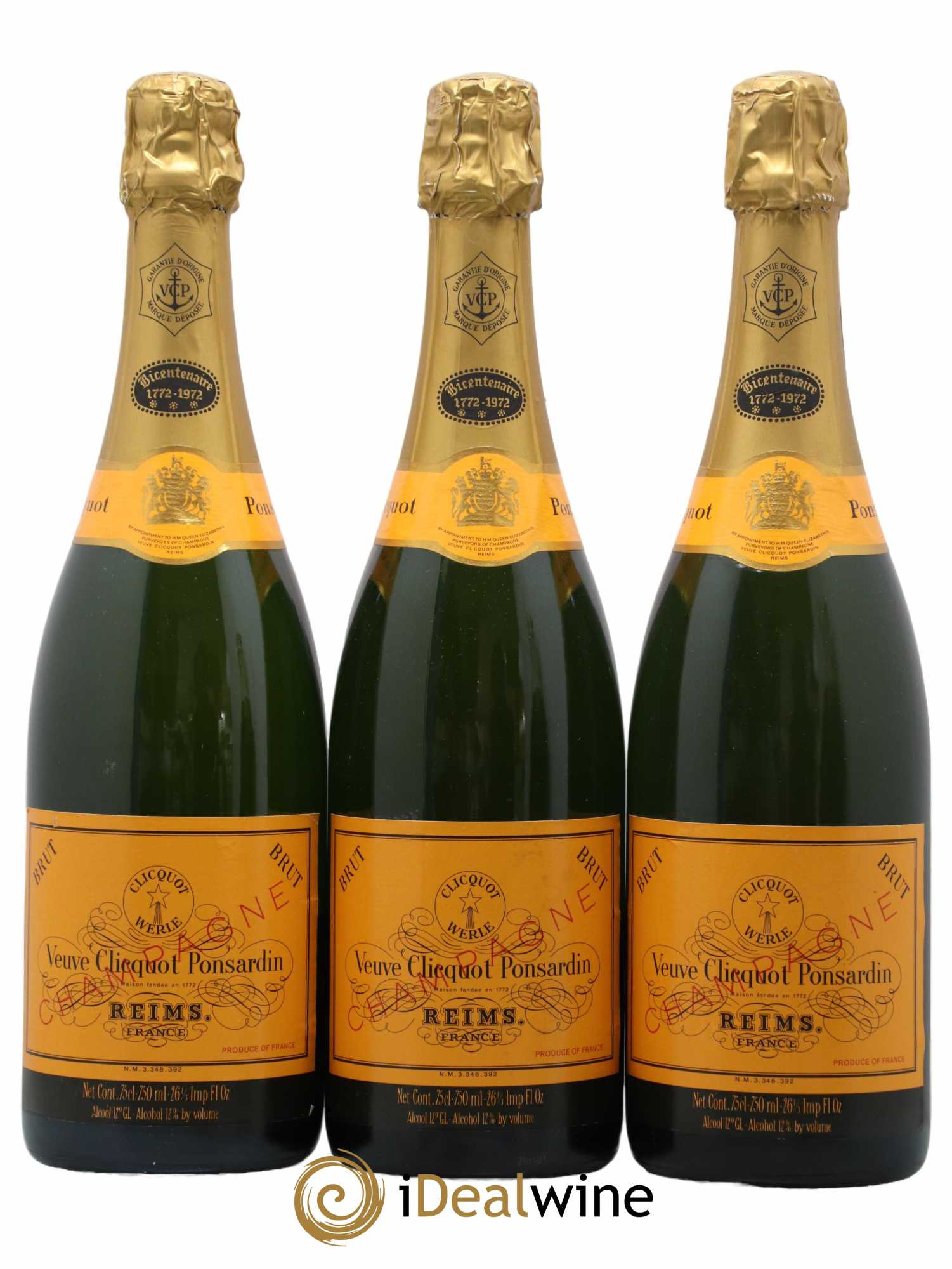 Carte Jaune Brut Veuve Clicquot - Lot de 3 bouteilles - 0