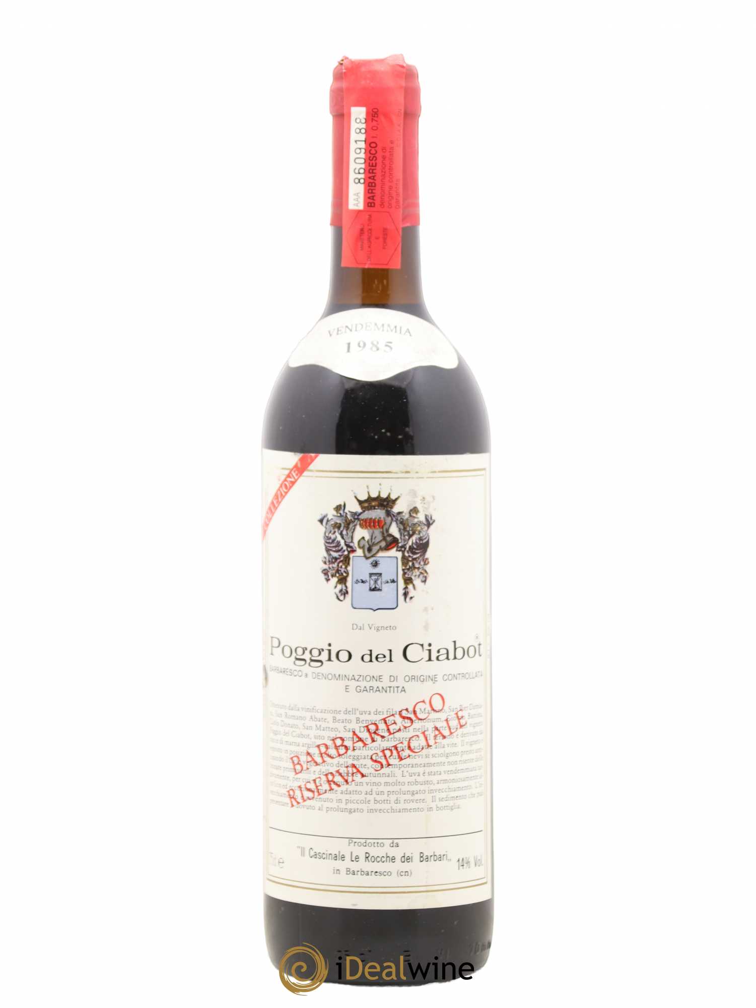 Barbaresco DOCG Riserva Speciale Poggio del Ciabot Rocche dei Barbari 1985 - Lot de 1 bouteille - 0