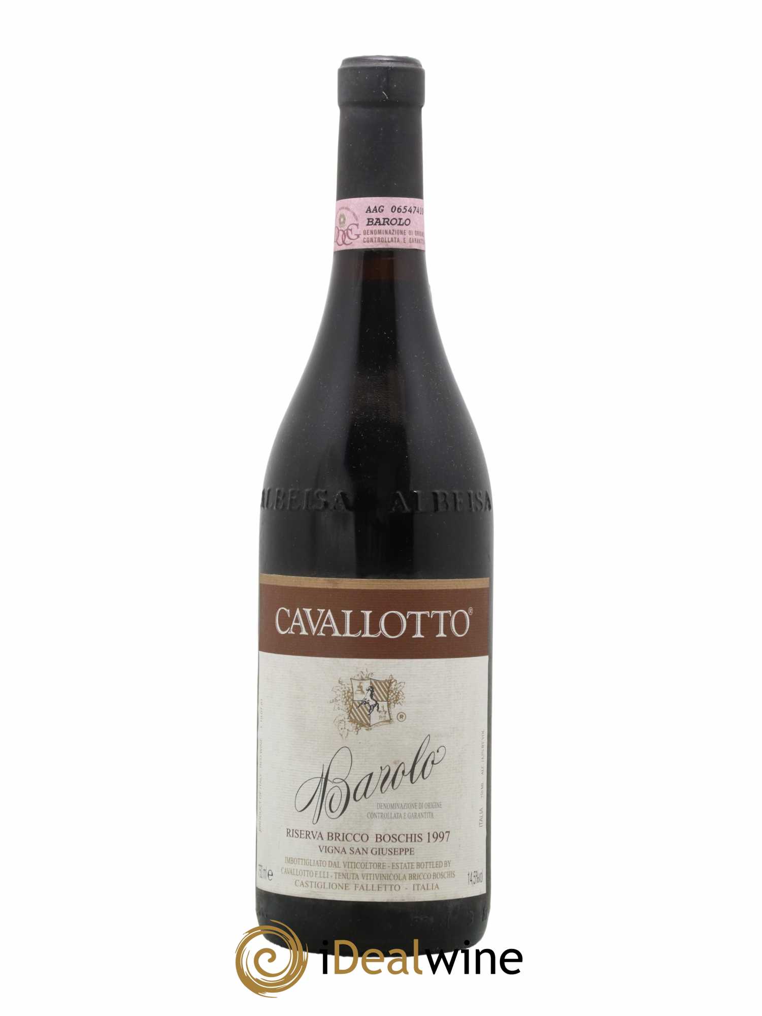Barolo Riserva Speciale Bricco Boschis Vigna San Giuseppe Cavallotto 1977 - Lot de 1 bouteille - 0