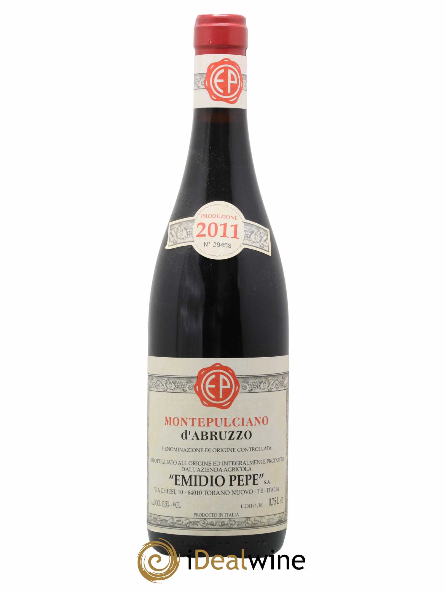 Montepulciano d'Abruzzo DOC Emidio Pepe 2011 - Lot de 1 bouteille - 0