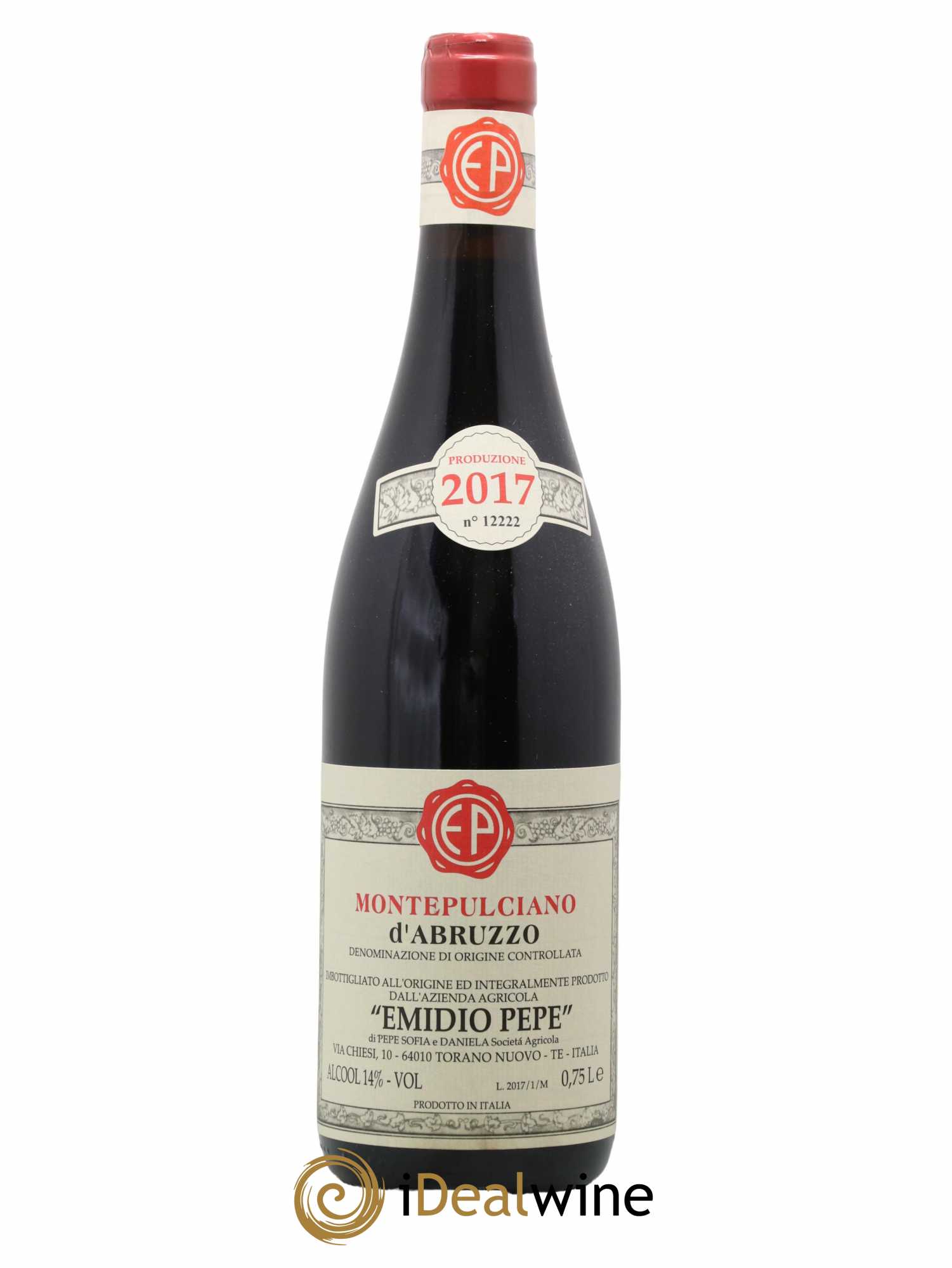 Montepulciano d'Abruzzo DOC Emidio Pepe 2017 - Lot de 1 bouteille - 0