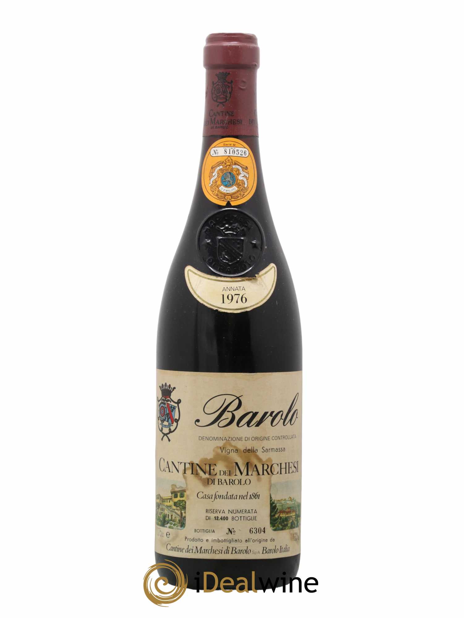 Barolo Sarmassa Marchesi di Barolo 1976 - Lot de 1 bouteille - 0