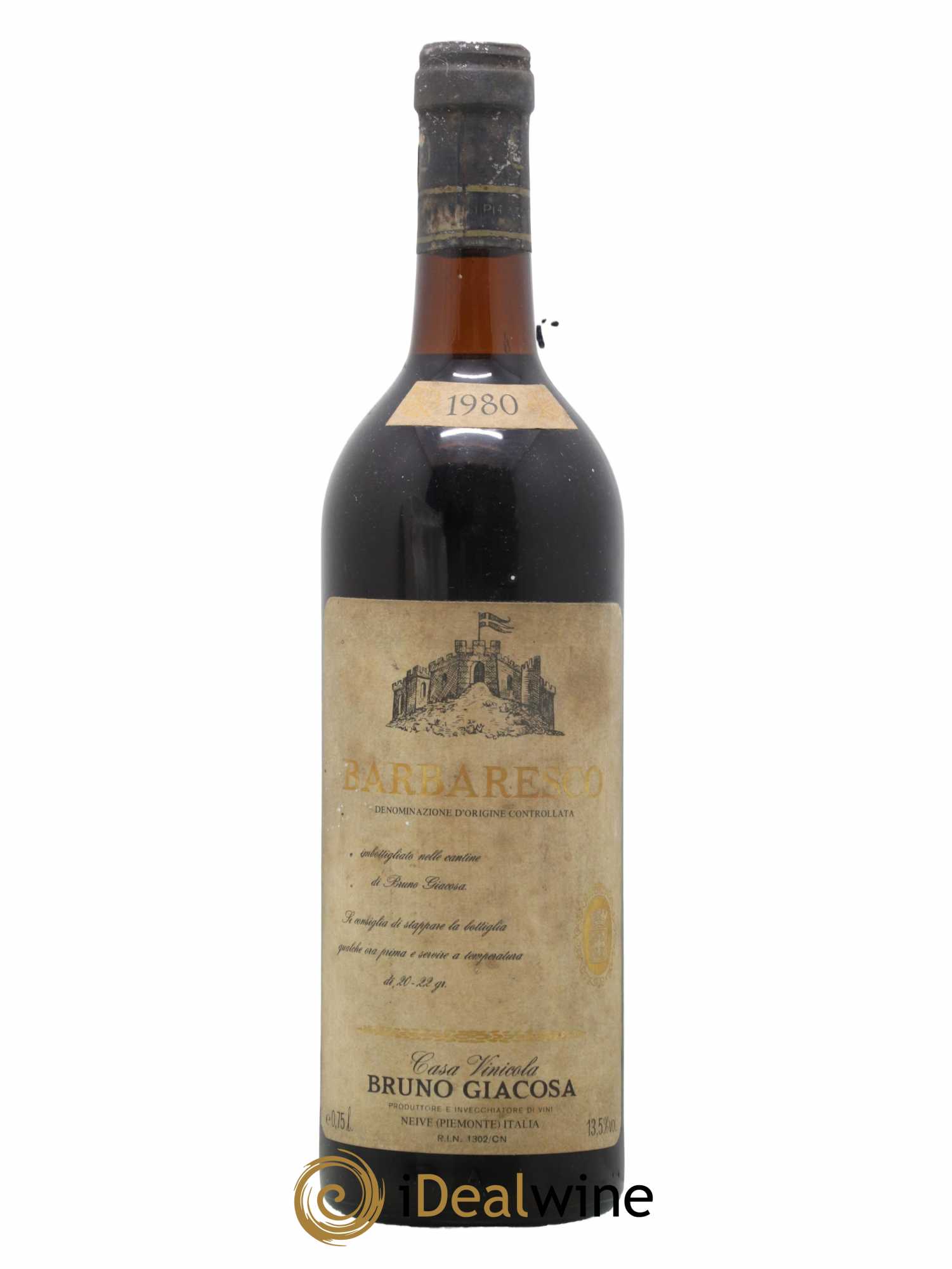 Barbaresco DOCG Bruno Giacosa 1980 - Lot de 1 bouteille - 0