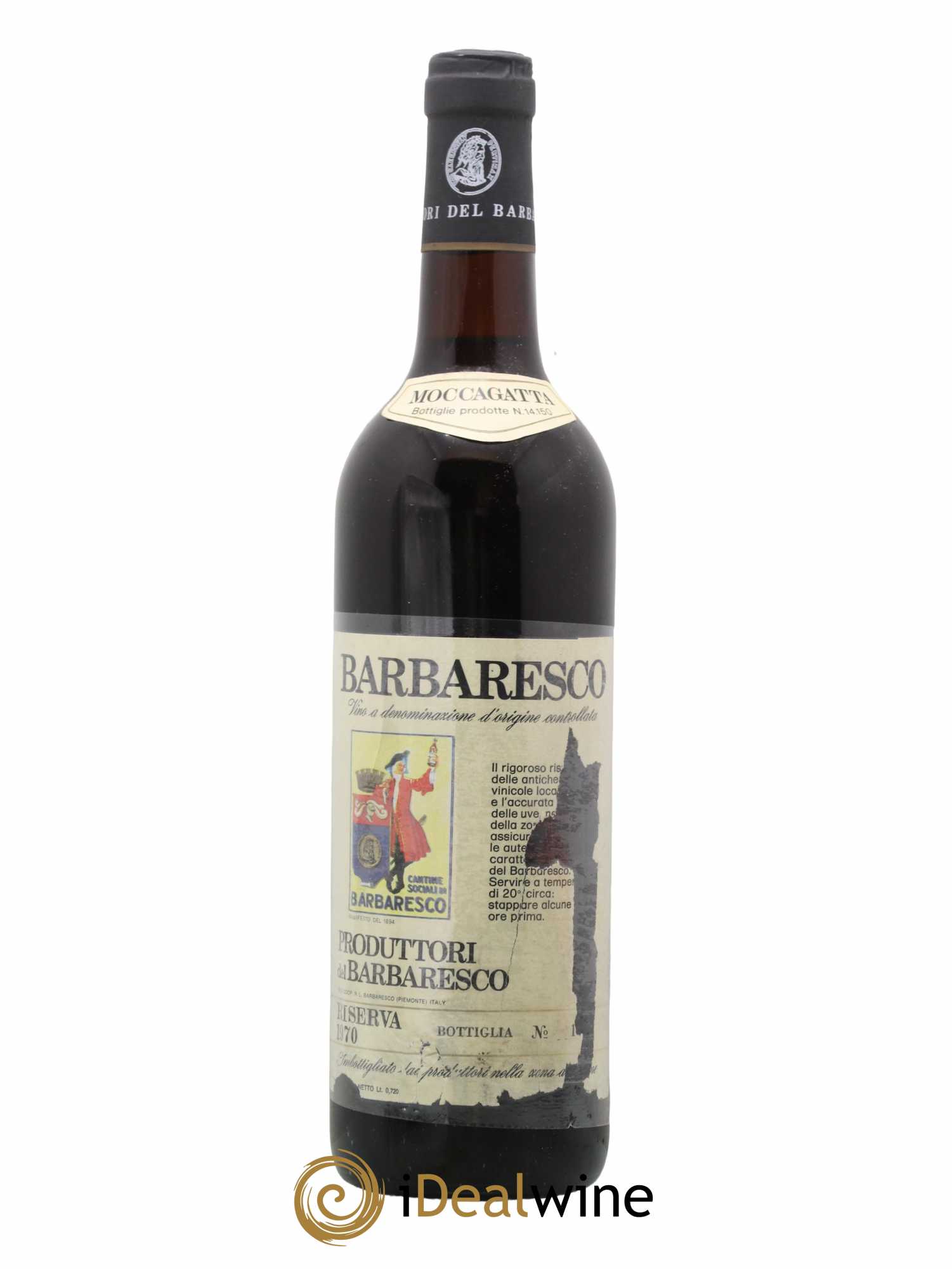 Barbaresco DOCG Riserva Moccagatta Produttori del Barbaresco 1970 - Lot de 1 bouteille - 0