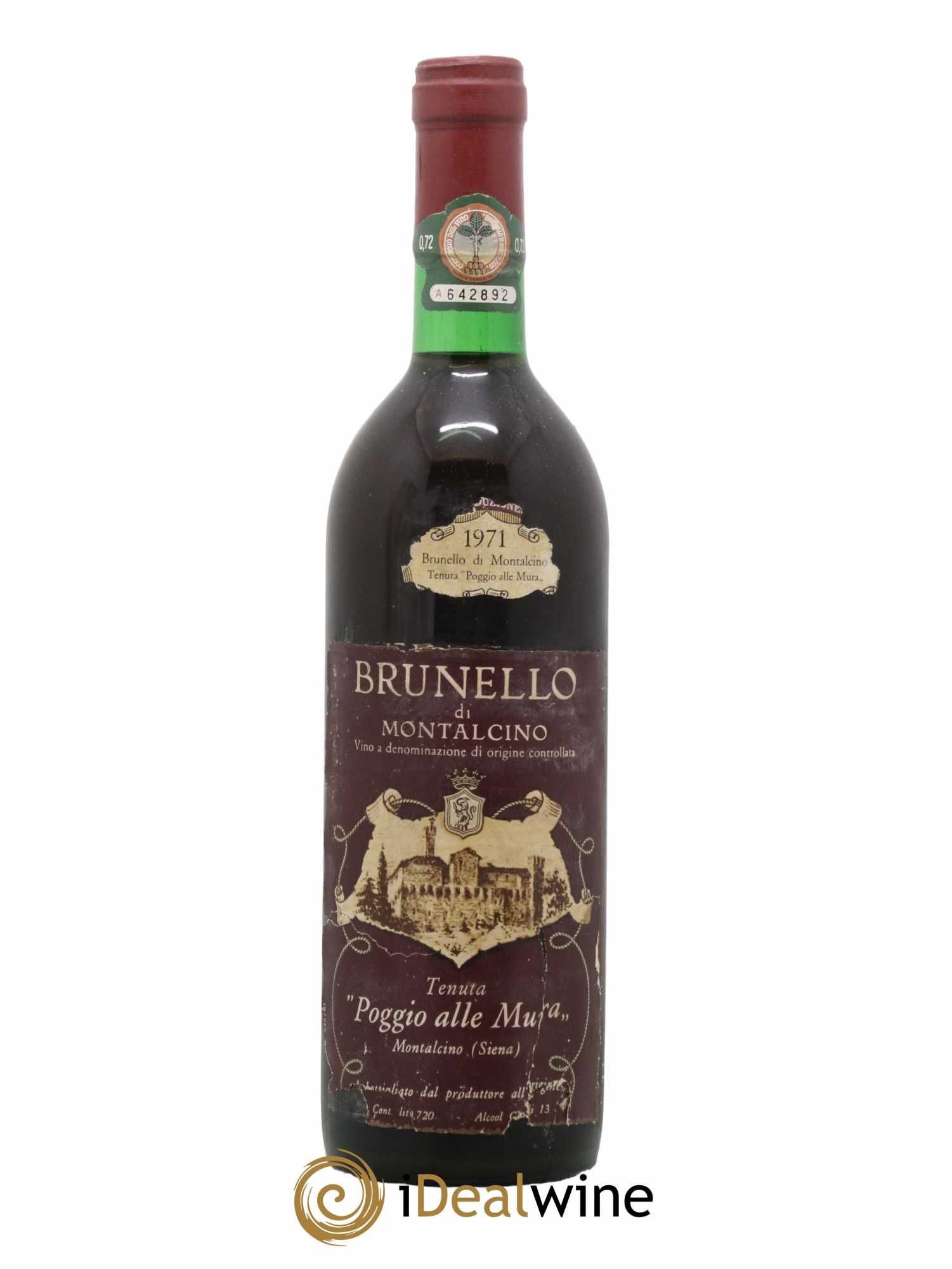 Brunello di Montalcino Poggio Alle Mura Banfi 1971 - Lotto di 1 bottiglia - 0