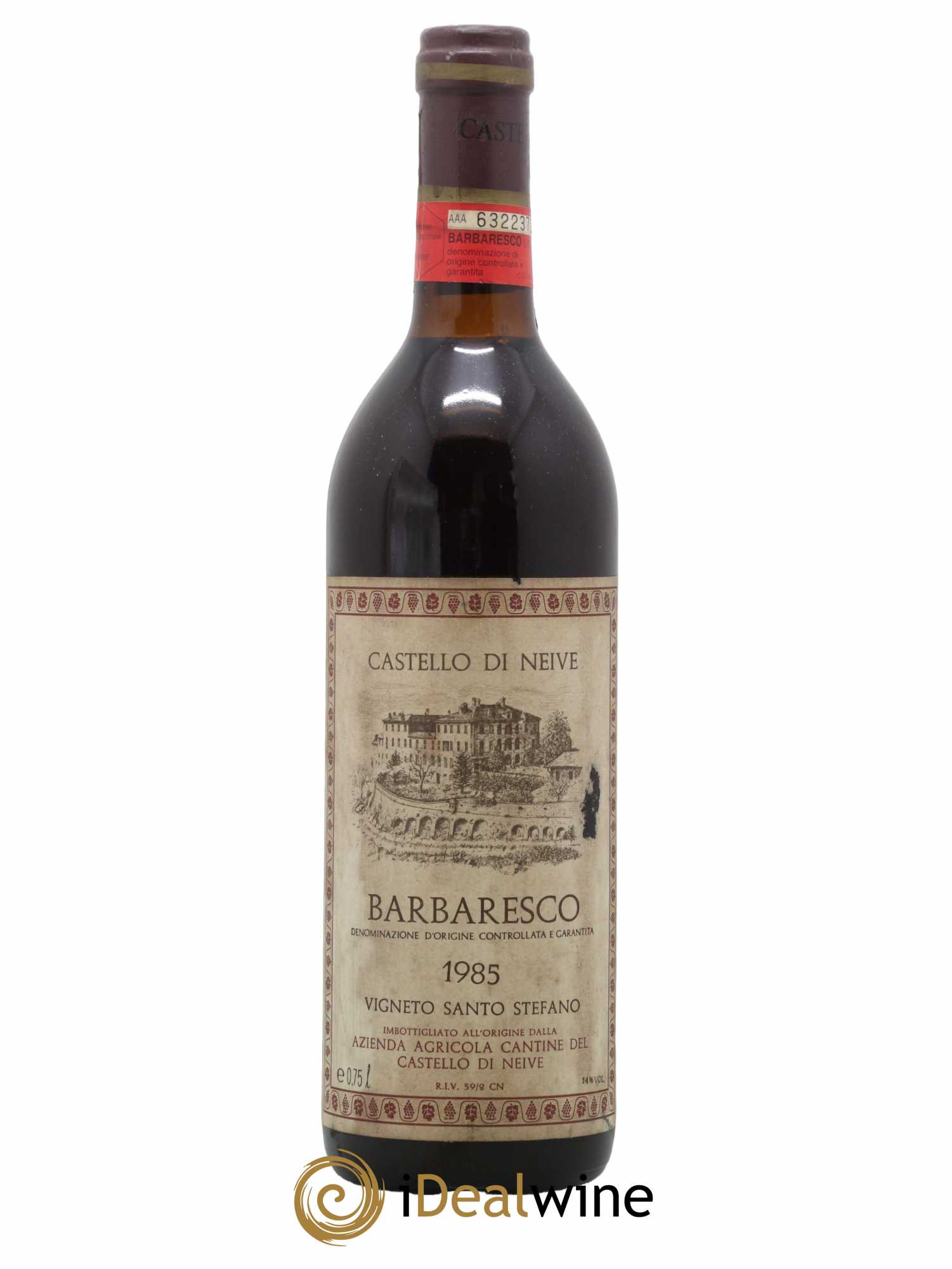 Barbaresco DOCG Santo Stefano Castello di Neive 1985 - Lot de 1 bouteille - 0