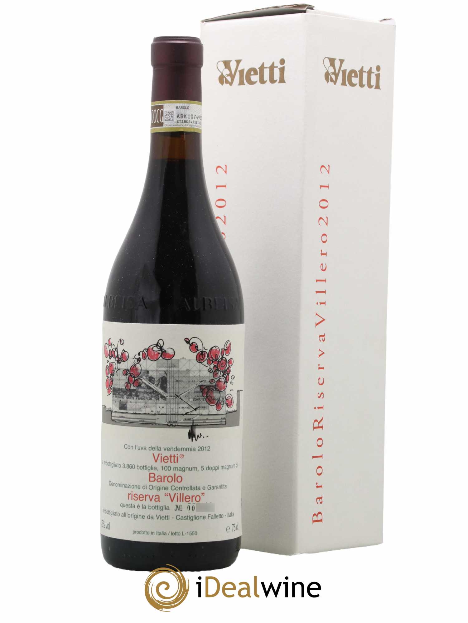 Barolo DOCG Riserva Villero Vietti 2012 - Lot de 1 bouteille - 0