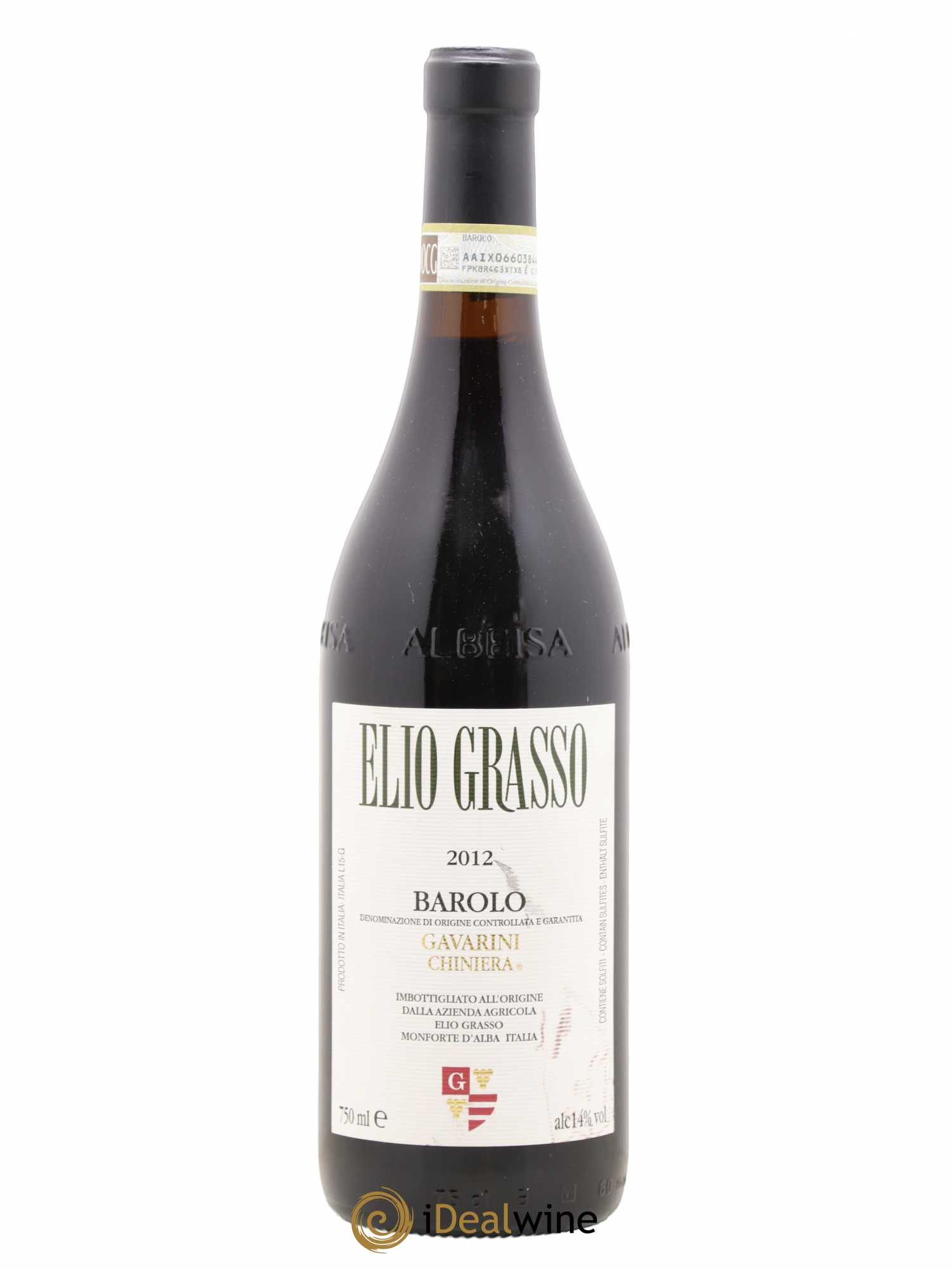 Barolo DOCG Gavarini Chinera grasso Elio 2012 - Lot of 1 bottle - 0