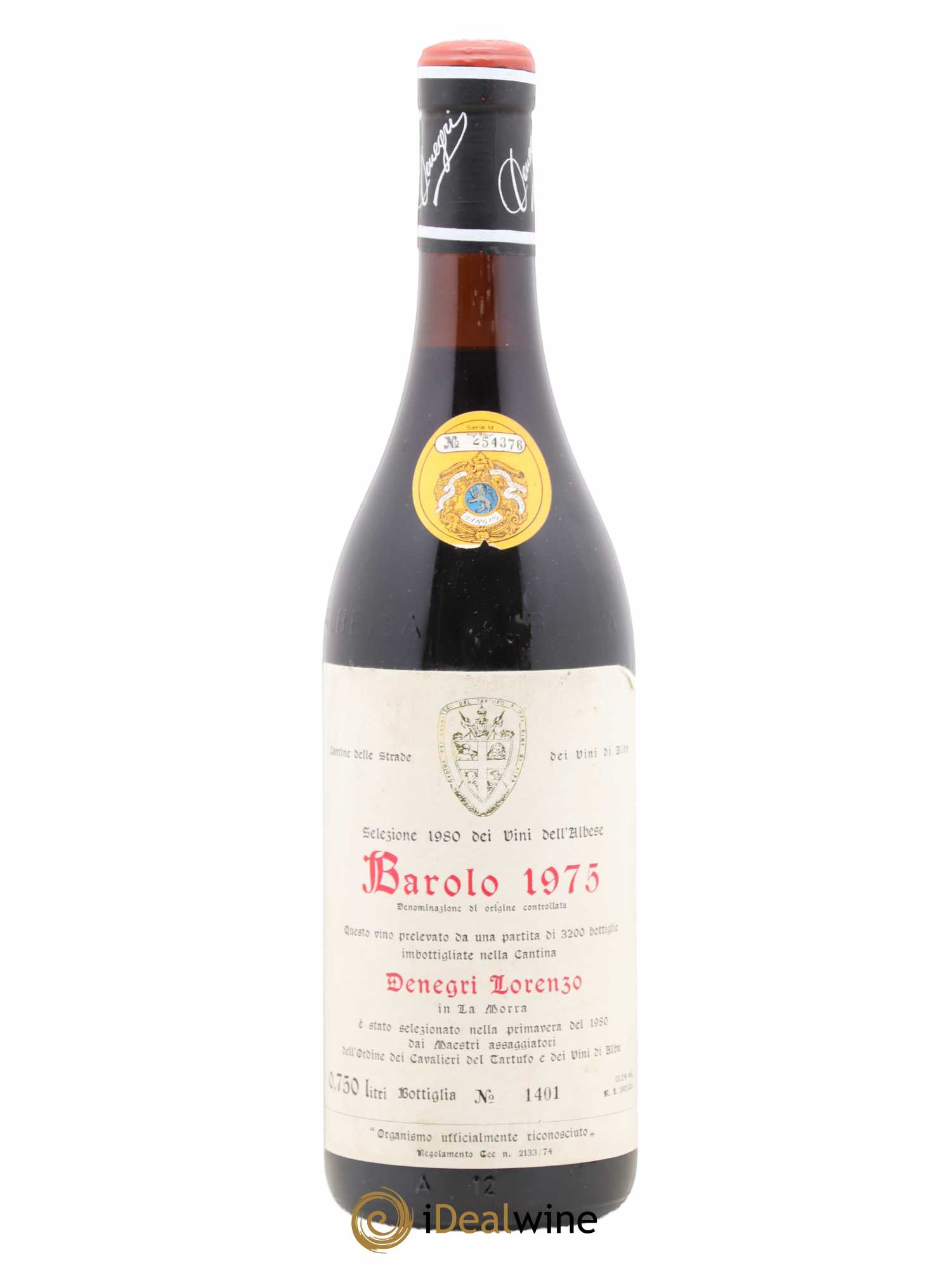 Barolo Cavalieri del Tartufo Denegi Lorenzo 1975 - Posten von 1 Flasche - 0