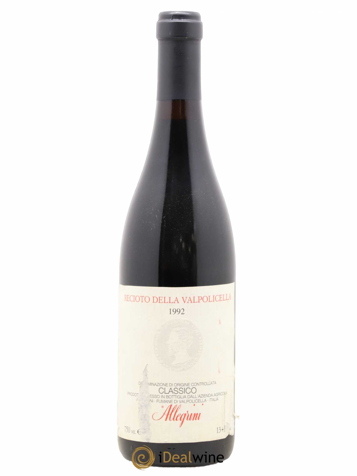 Italie Recioto della Valpolicella Allegrini 1992 - Lot de 1 bouteille - 0