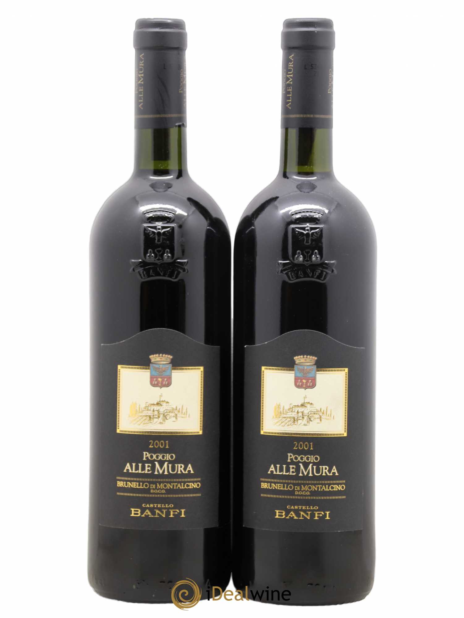 Brunello di Montalcino Poggio alle Mura Banfi 2001 - Posten von 2 Flaschen - 0