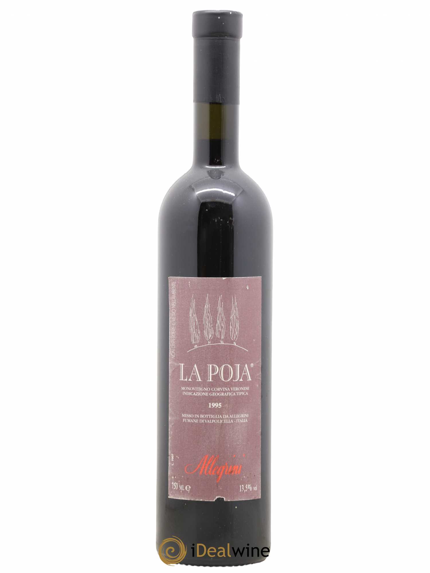 Italie La Poja Allegrini 1995 - Lot de 1 bouteille - 0