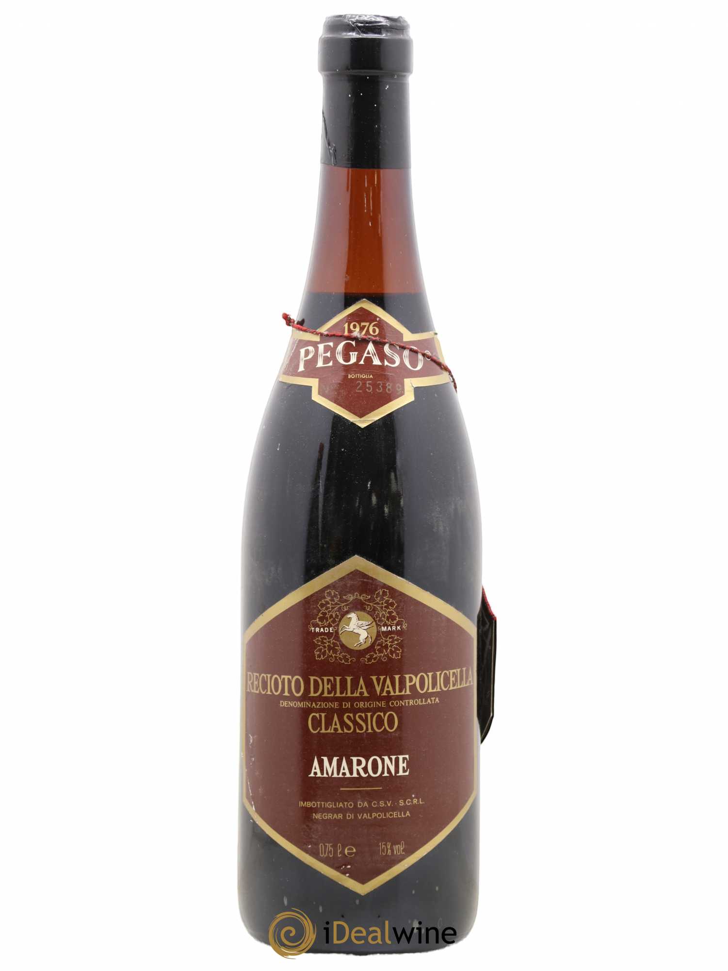 Italie Recioto della Valpolicella Amarone Pegaso 1976 - Posten von 1 Flasche - 0