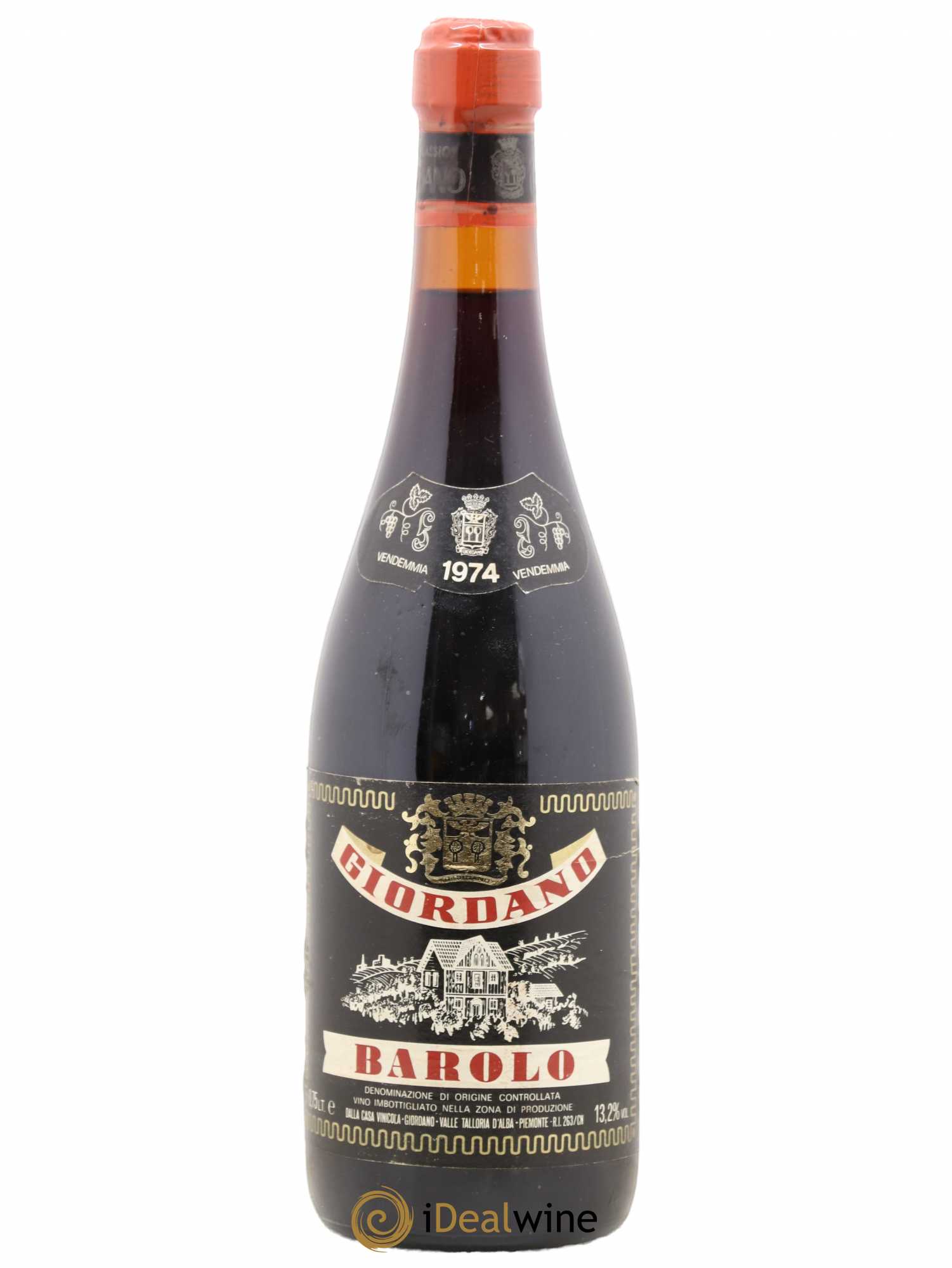 Barolo Giordano 1974 - Lot de 1 bouteille - 0