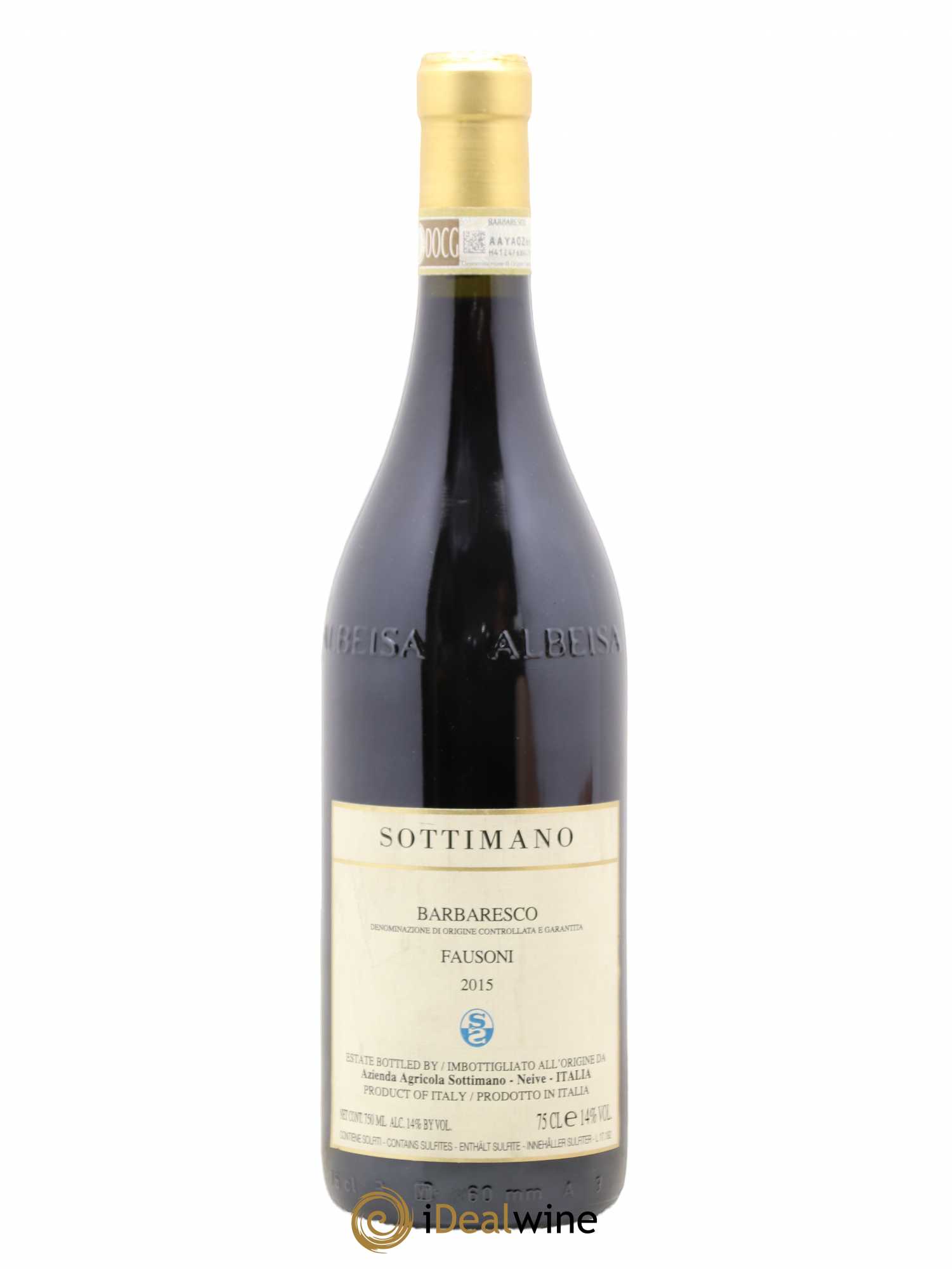 Barbaresco DOCG Fausoni Sottimano 2015 - Lot de 1 bouteille - 0