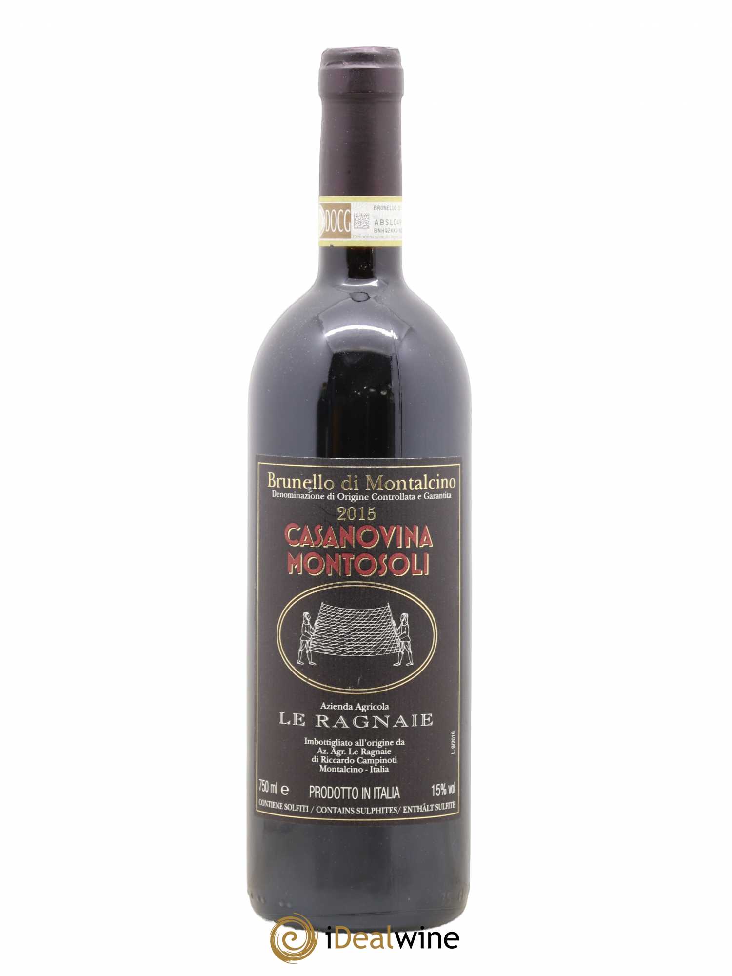 Brunello di Montalcino Casanovina Montosoli Le Ragnaie 2015 - Posten von 1 Flasche - 0