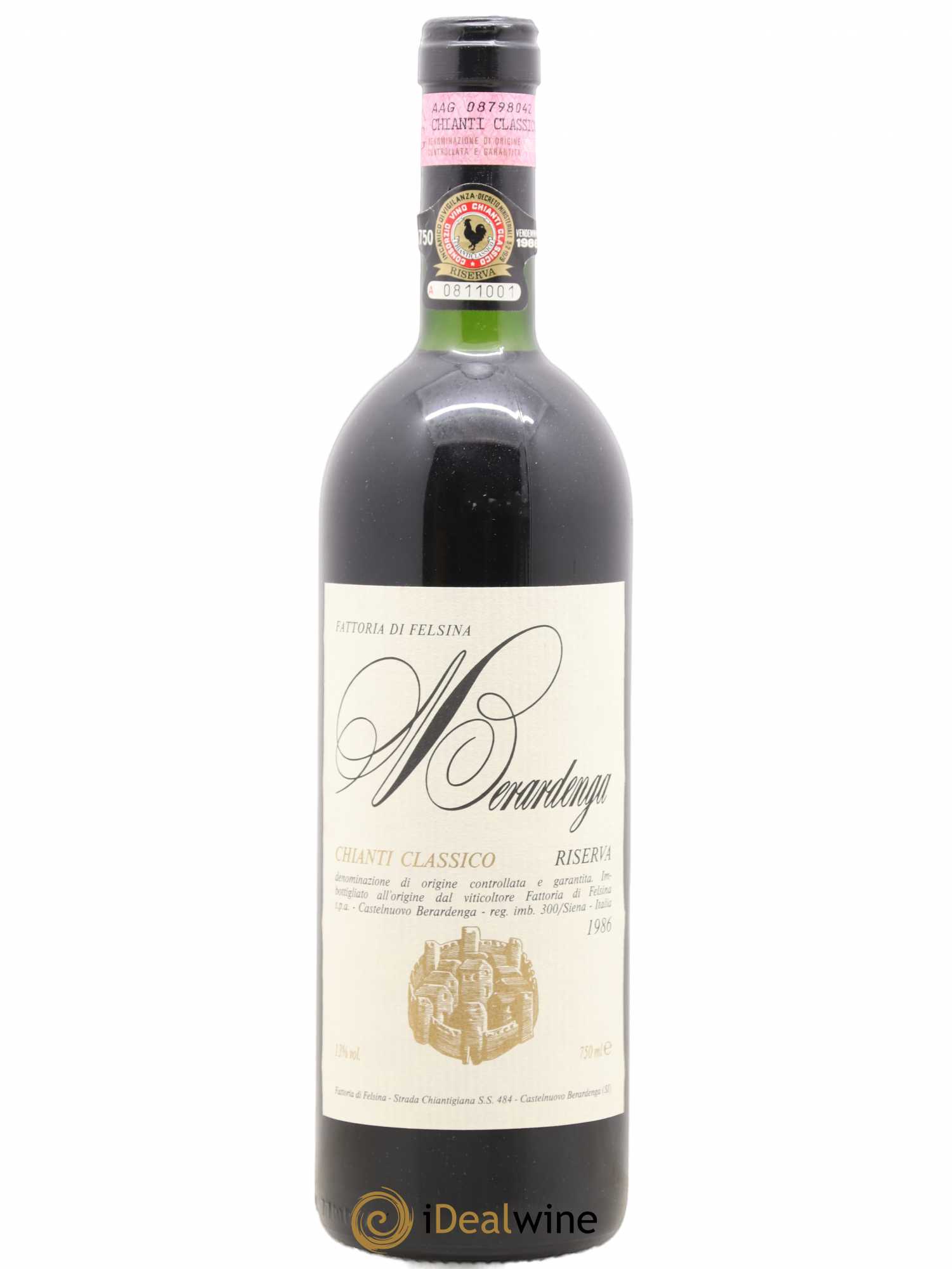 Chianti Classico DOCG Riserva Berardenga Felsina 1986 - Lot de 1 bouteille - 0