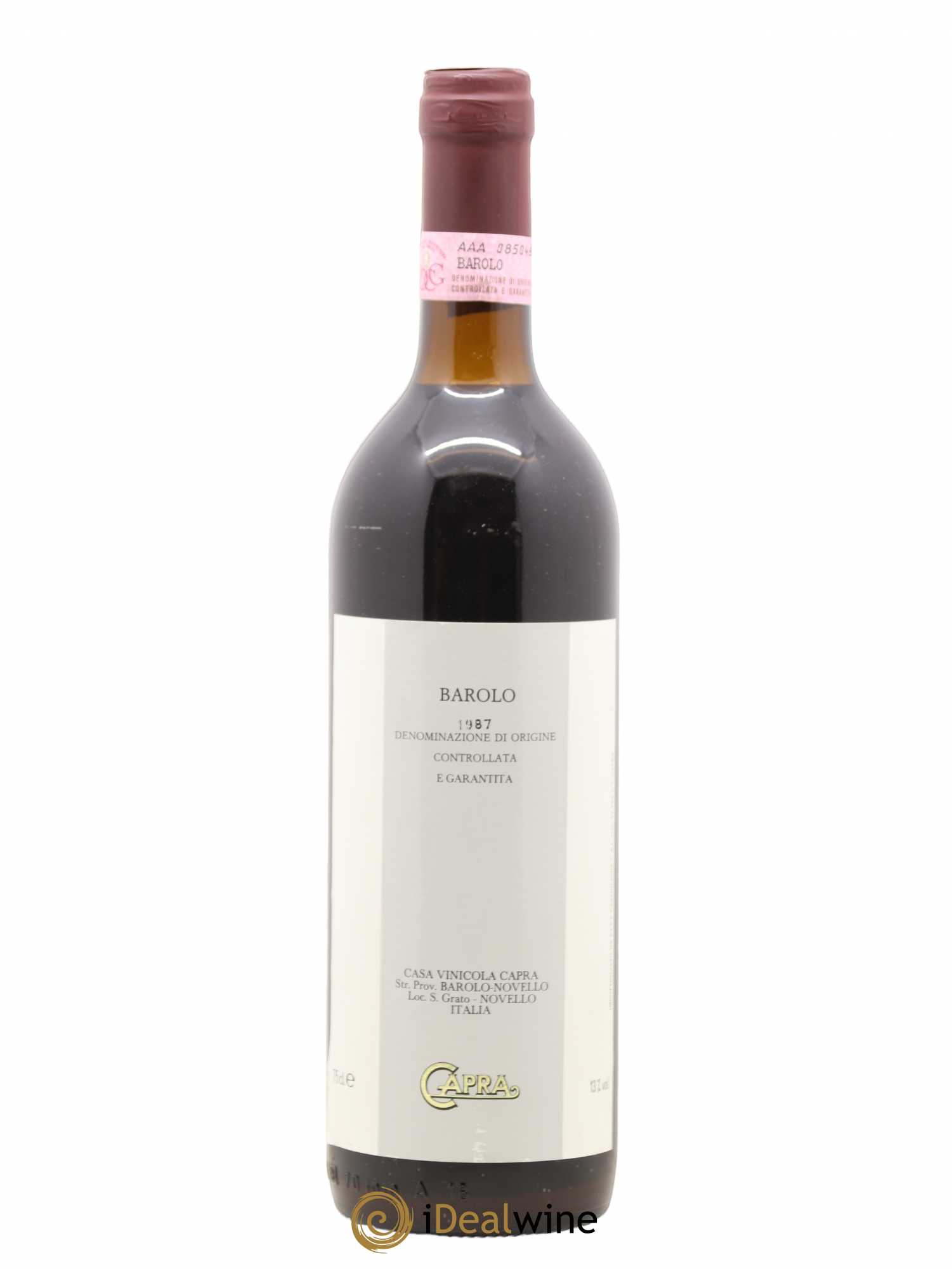 Barolo Capra 1987 - Lot de 1 bouteille - 0