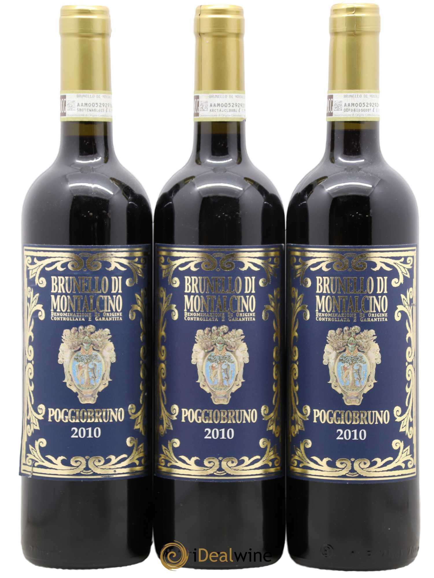 Brunello di Montalcino Poggiobruno 2010 - Lot de 3 bouteilles - 0