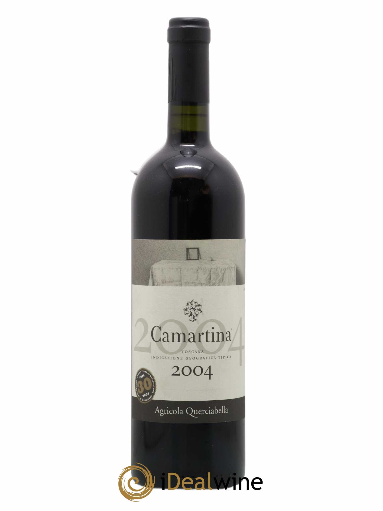 Toscana IGT Querciabella Camartina Sebastiano Castiglioni 2004 - Lot de 1 bouteille - 0