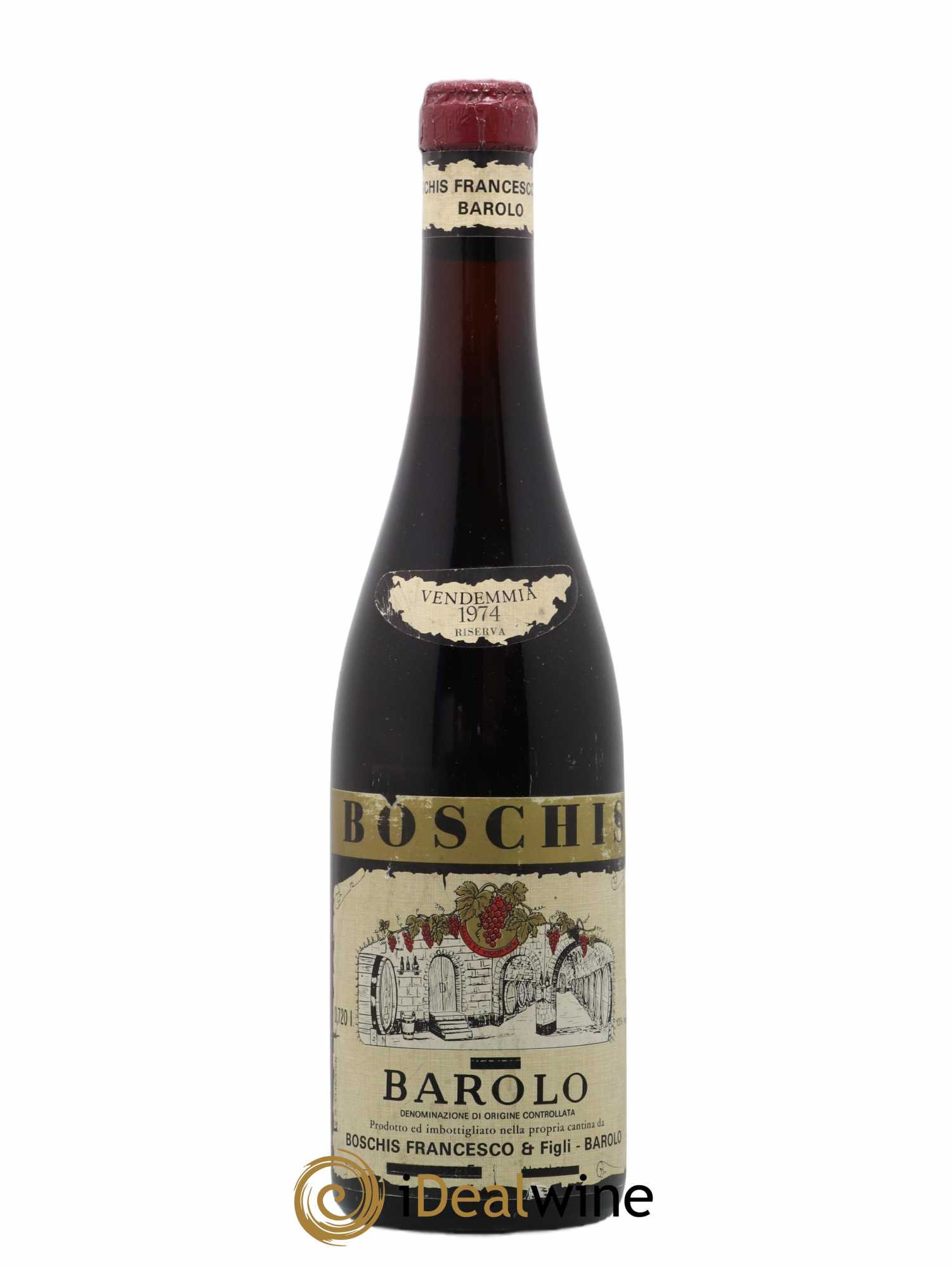 Barolo Riserva Boschis Francesco 1974 - Lot de 1 bouteille - 0