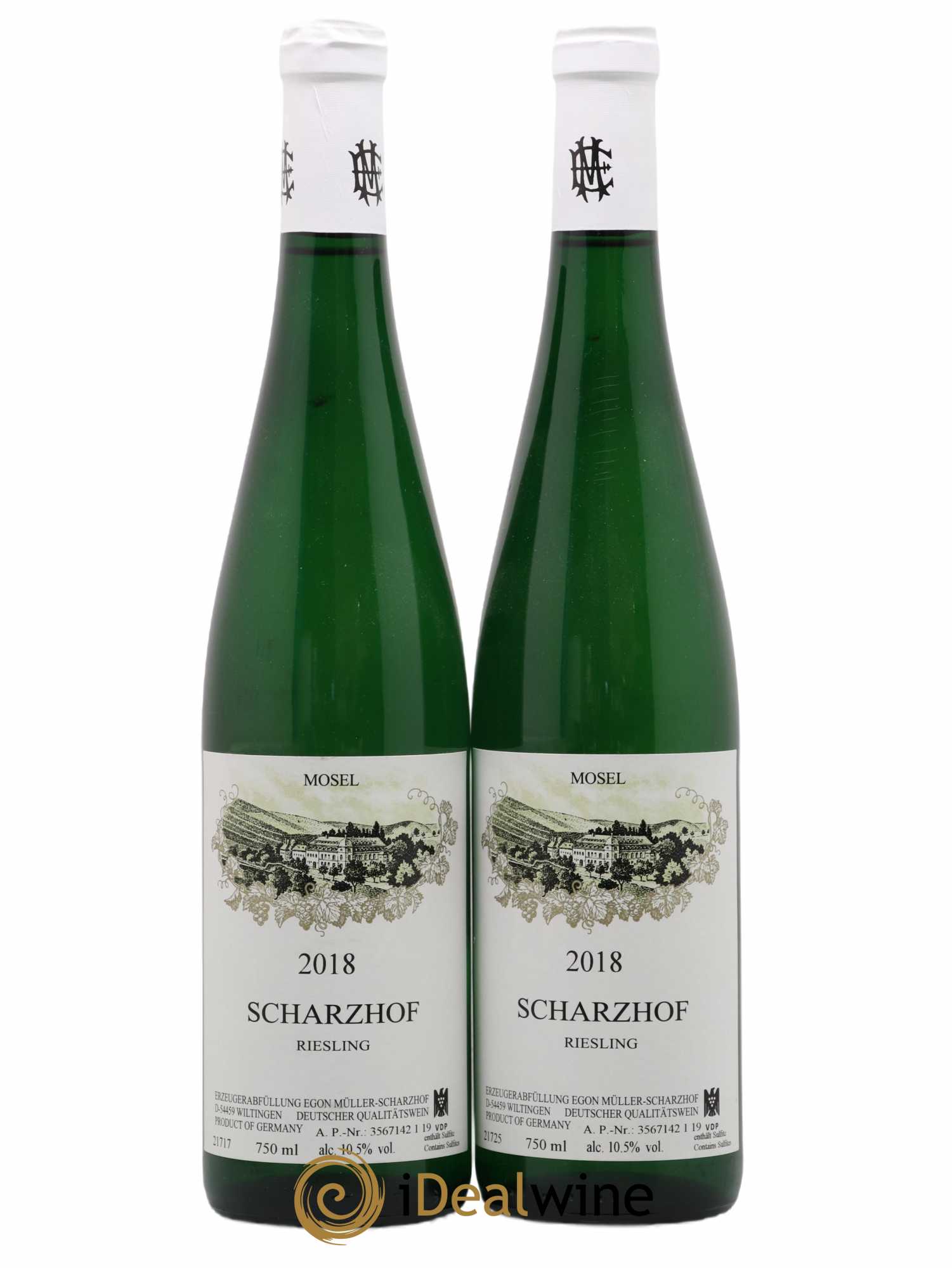 Riesling Scharzhof Egon Muller 2018 - Lot de 2 bouteilles - 0