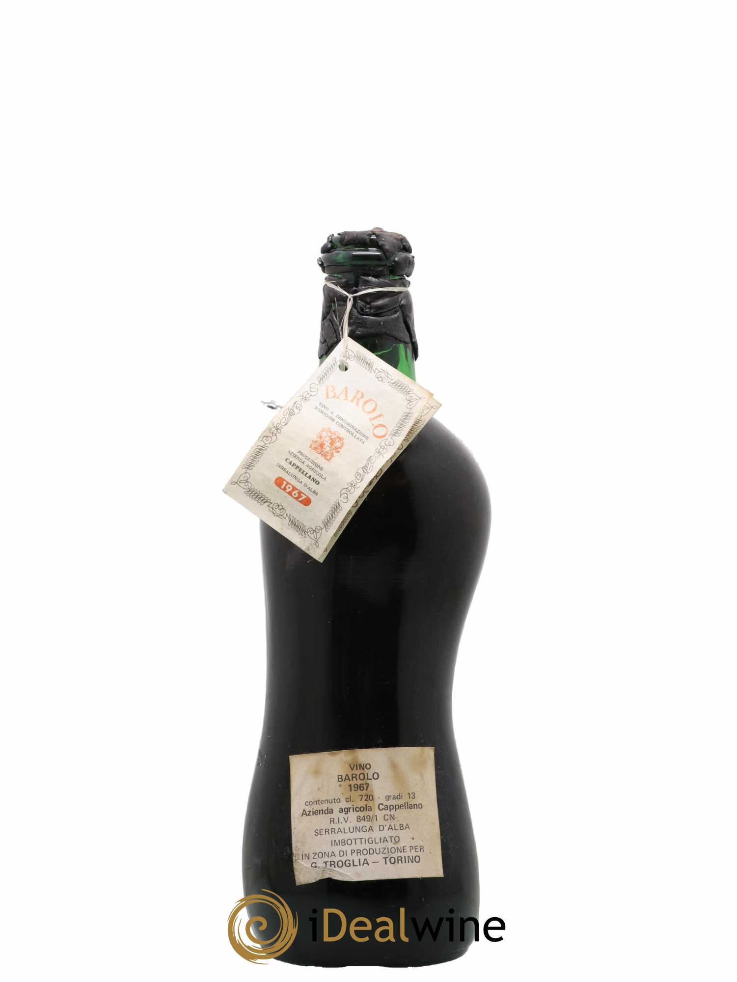 Barolo DOCG Cappellano Troglia 1967 - Lotto di 1 bottiglia - 1