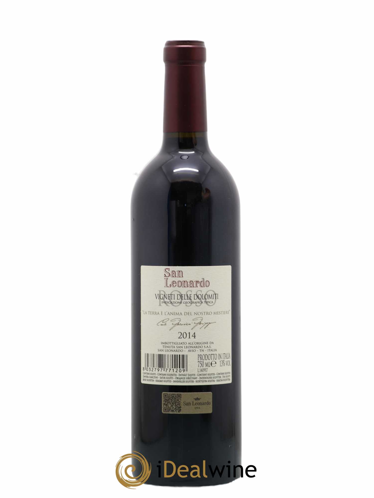 Italie Vigneti delle Dolomiti San Leonardo Guerrieri Gonzaga 2014 - Posten von 1 Flasche - 1