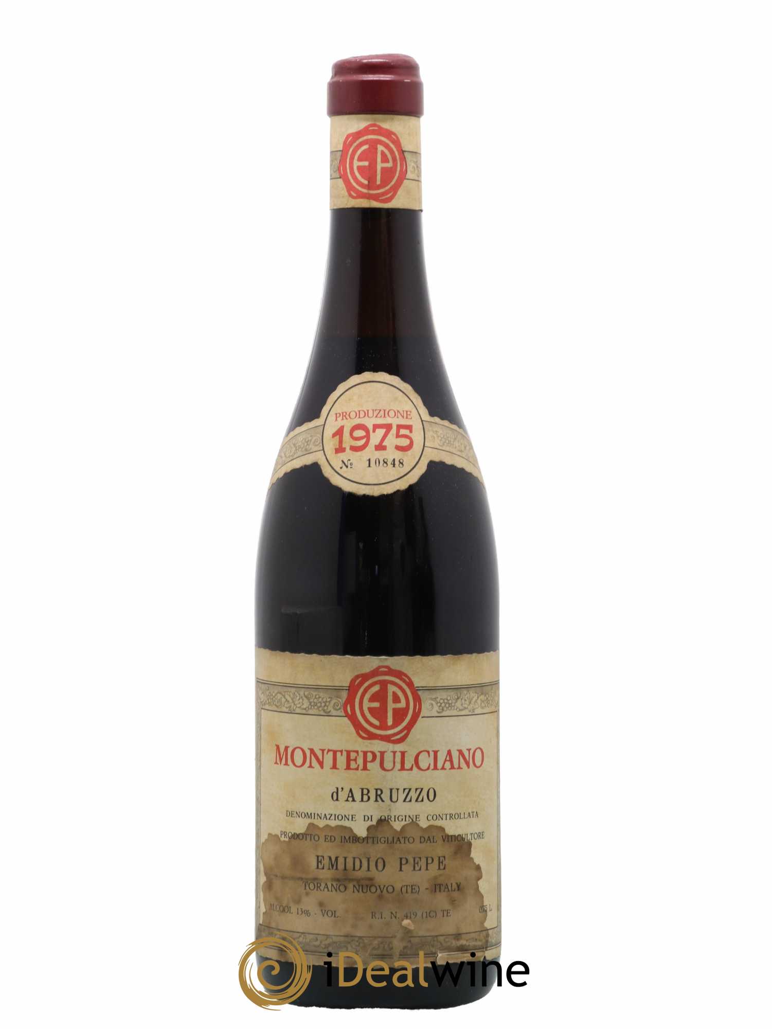 Montepulciano d'Abruzzo DOC Emidio Pepe 1975 - Lot de 1 bouteille - 0