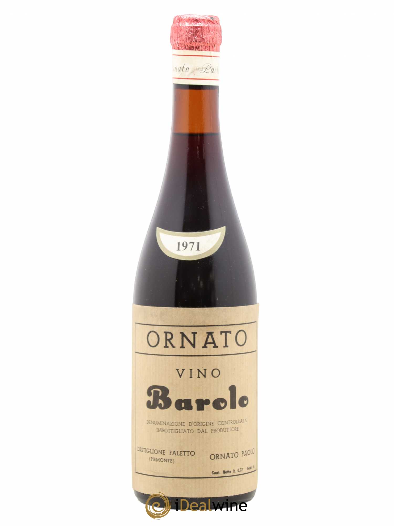 Barolo Ornato Paolo 1971 - Posten von 1 Flasche - 0