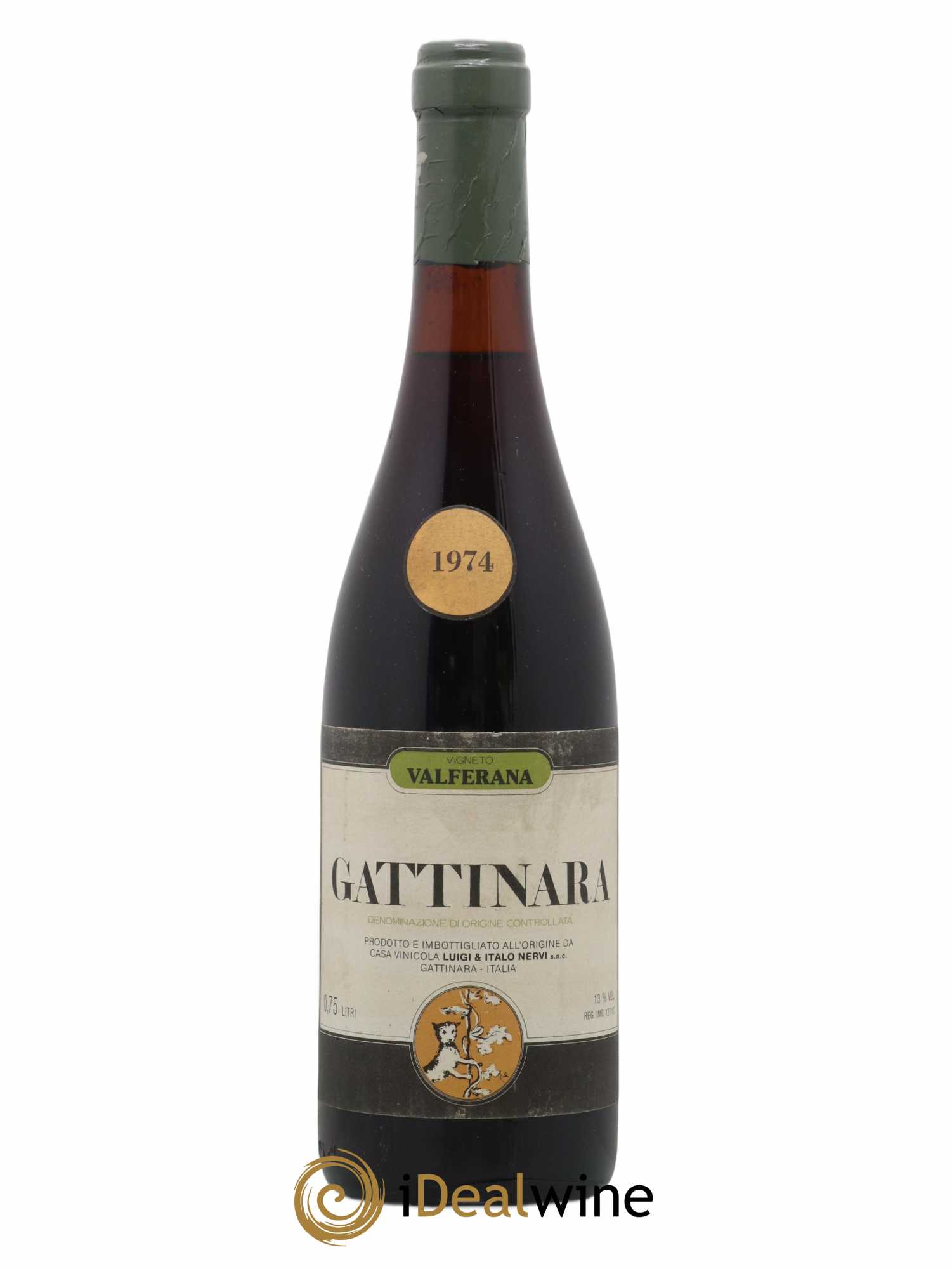 Gattinara DOCG Vigna Valferana Nervi Conterno 1974 - Lot de 1 bouteille - 0