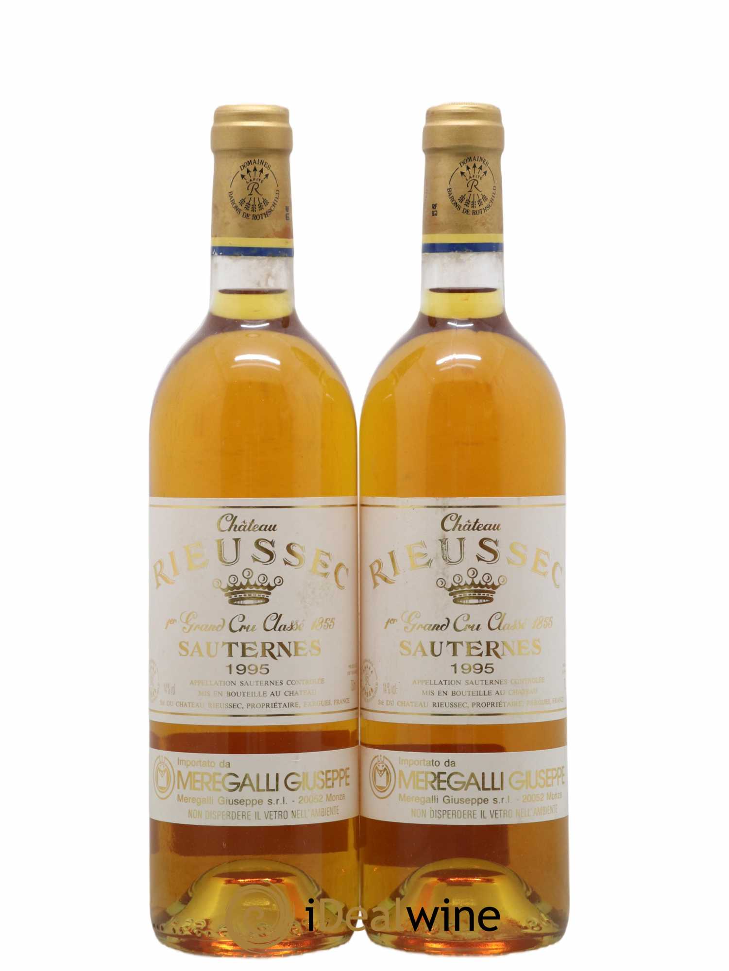 Château Rieussec 1er Grand Cru Classé 1995 - Lotto di 2 bottiglie - 0
