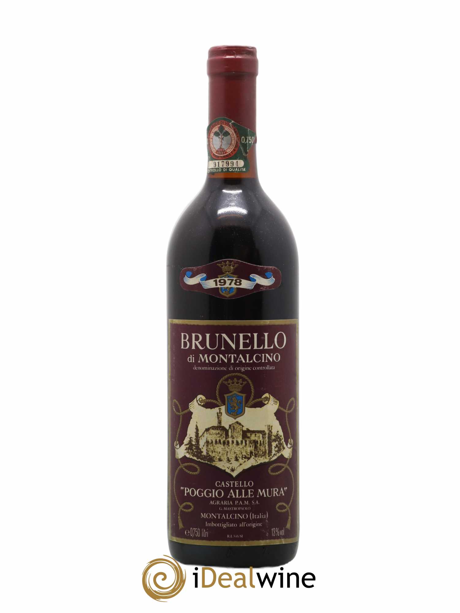 Brunello di Montalcino Poggio alle Mura 1978 - Lot de 1 bouteille - 0