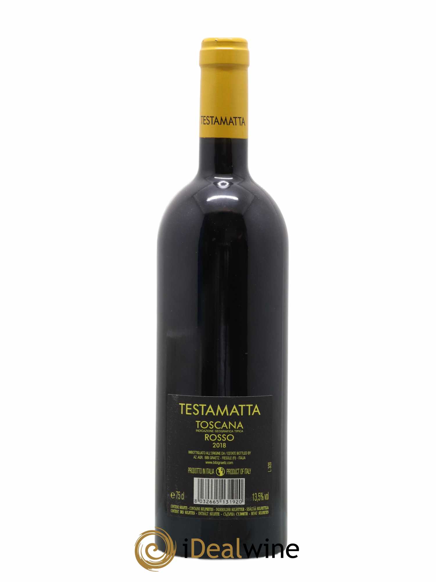 Toscana IGT Testamatta Bibi Graetz 2018 - Lot de 1 bouteille - 1