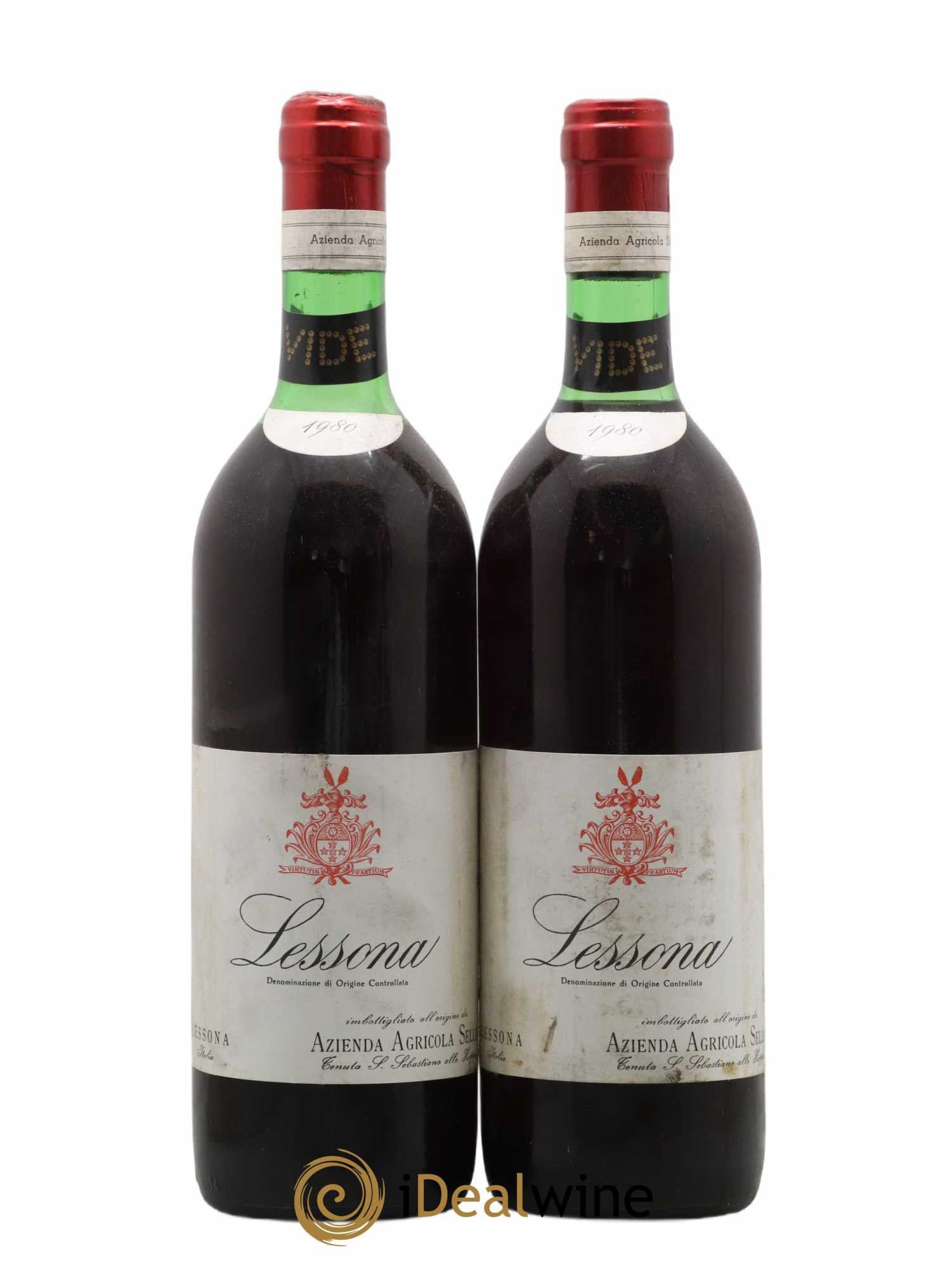 Italie Lessona Sella 1980 - Lot de 2 bouteilles - 0