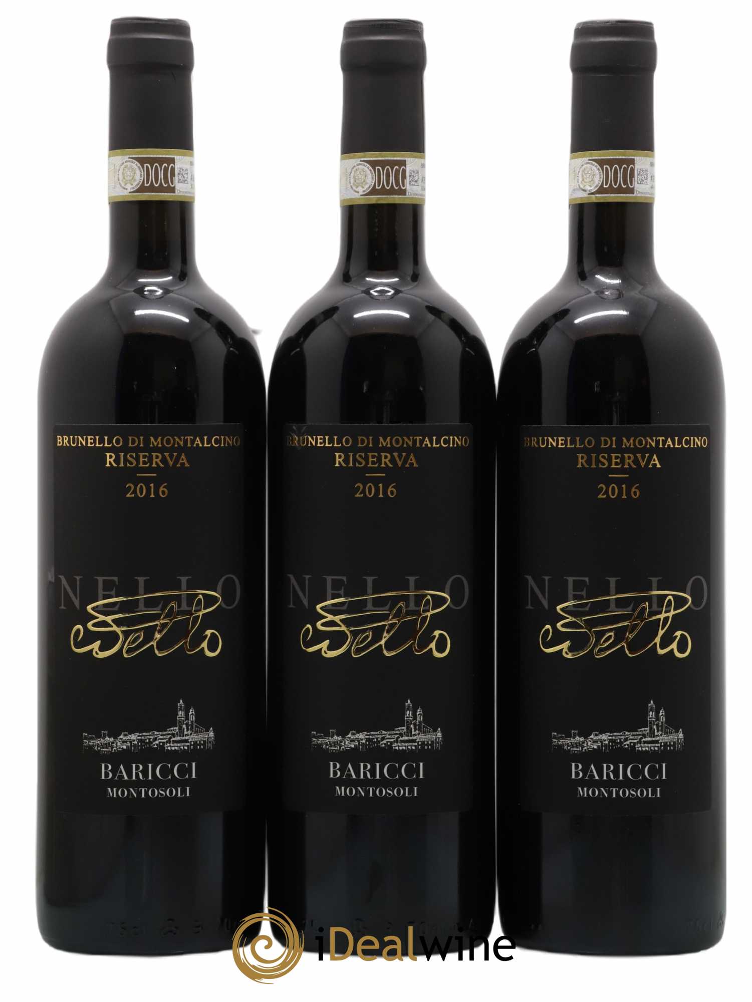 Brunello di Montalcino Riserva Nello Baricci 2016 - Lot de 3 bouteilles - 0