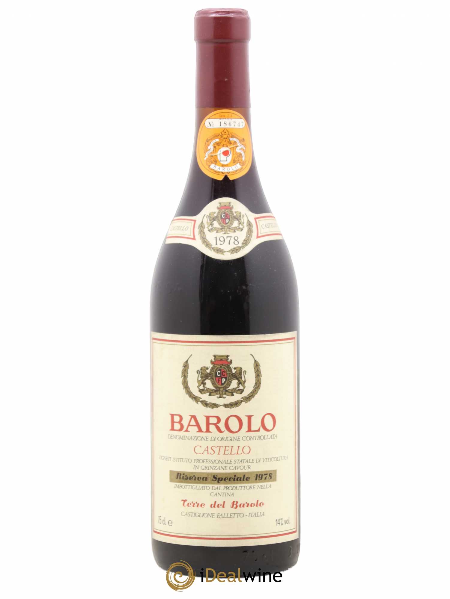 Barolo Riserva Speciale Castello Terre del Barolo 1978 - Lot de 1 bouteille - 0
