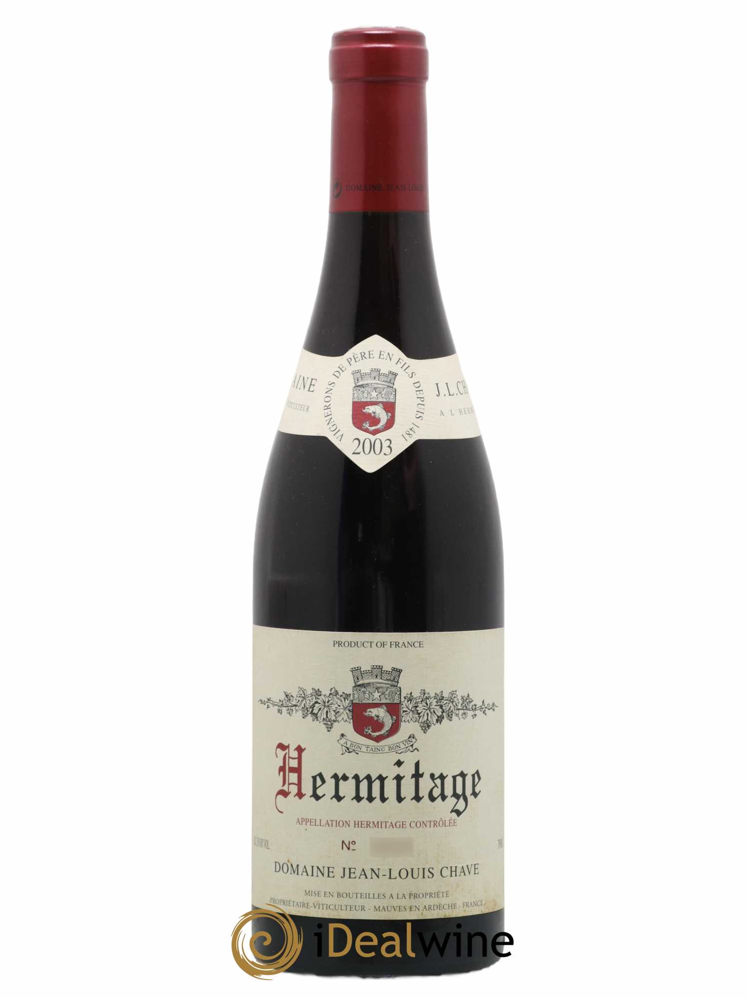 Hermitage Jean-Louis Chave 2003 - Lot de 1 bouteille - 0