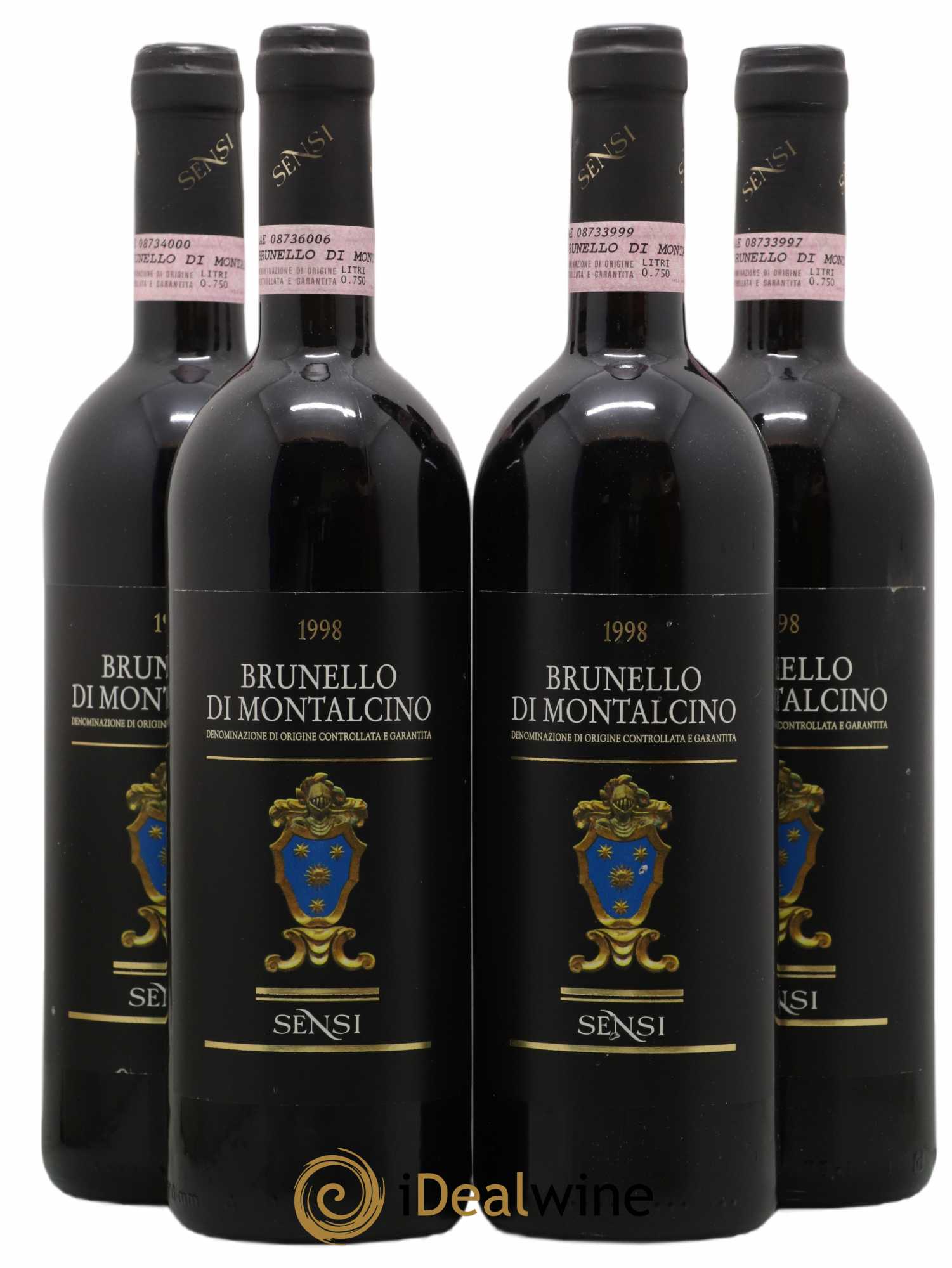 Brunello di Montalcino Sensi 1998 - Lot de 4 bouteilles - 0