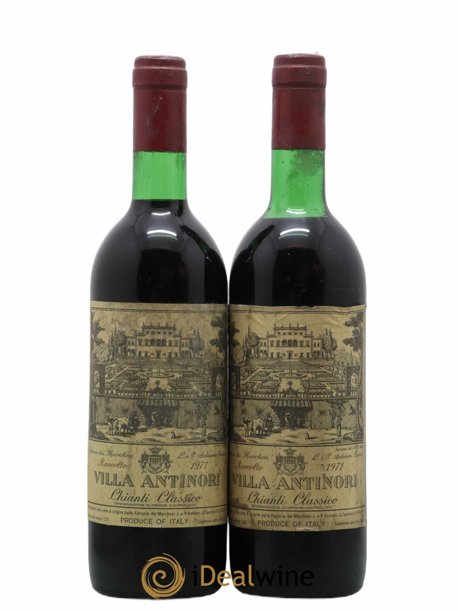 Toscana IGT Villa Antinori Marchesi Antinori 1971 - Lot de 2 bouteilles - 0
